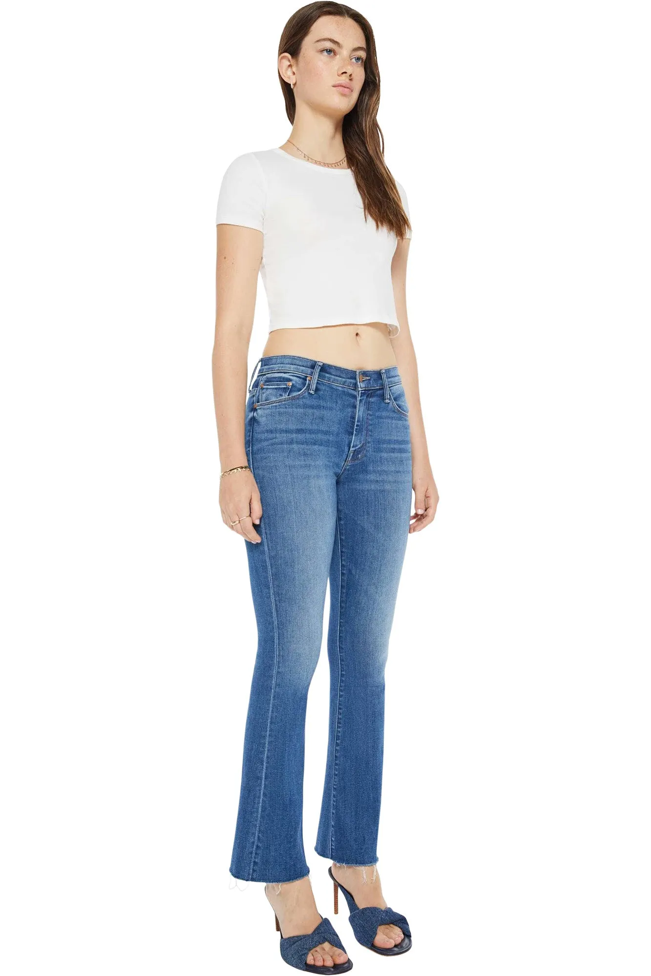 Classic Wear Morning Stroll MOTHER Denim Weekender Fray in Connect the Dots