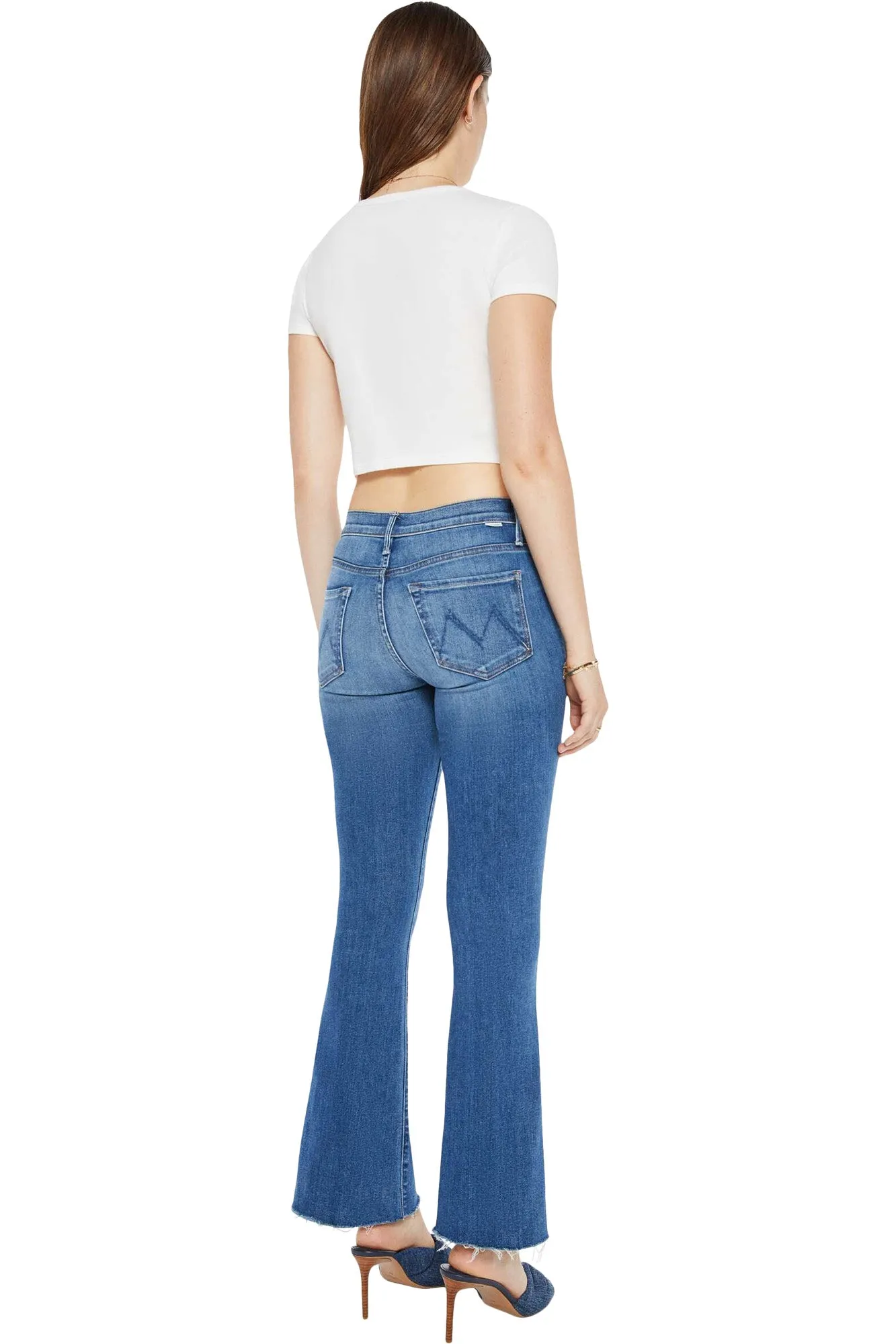 MOTHER Denim Weekender Fray in Connect the Dots Permanent Crease Retention Textured Versatile Shopping Day