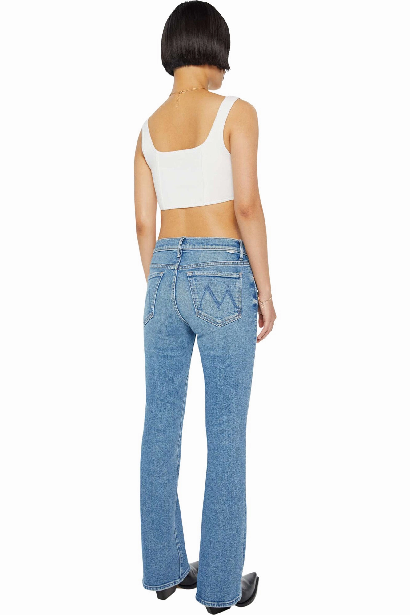 Adaptive Stretch Fabric Daily Musthave MOTHER Denim Lil Outsider Sneak in Flag Me Down