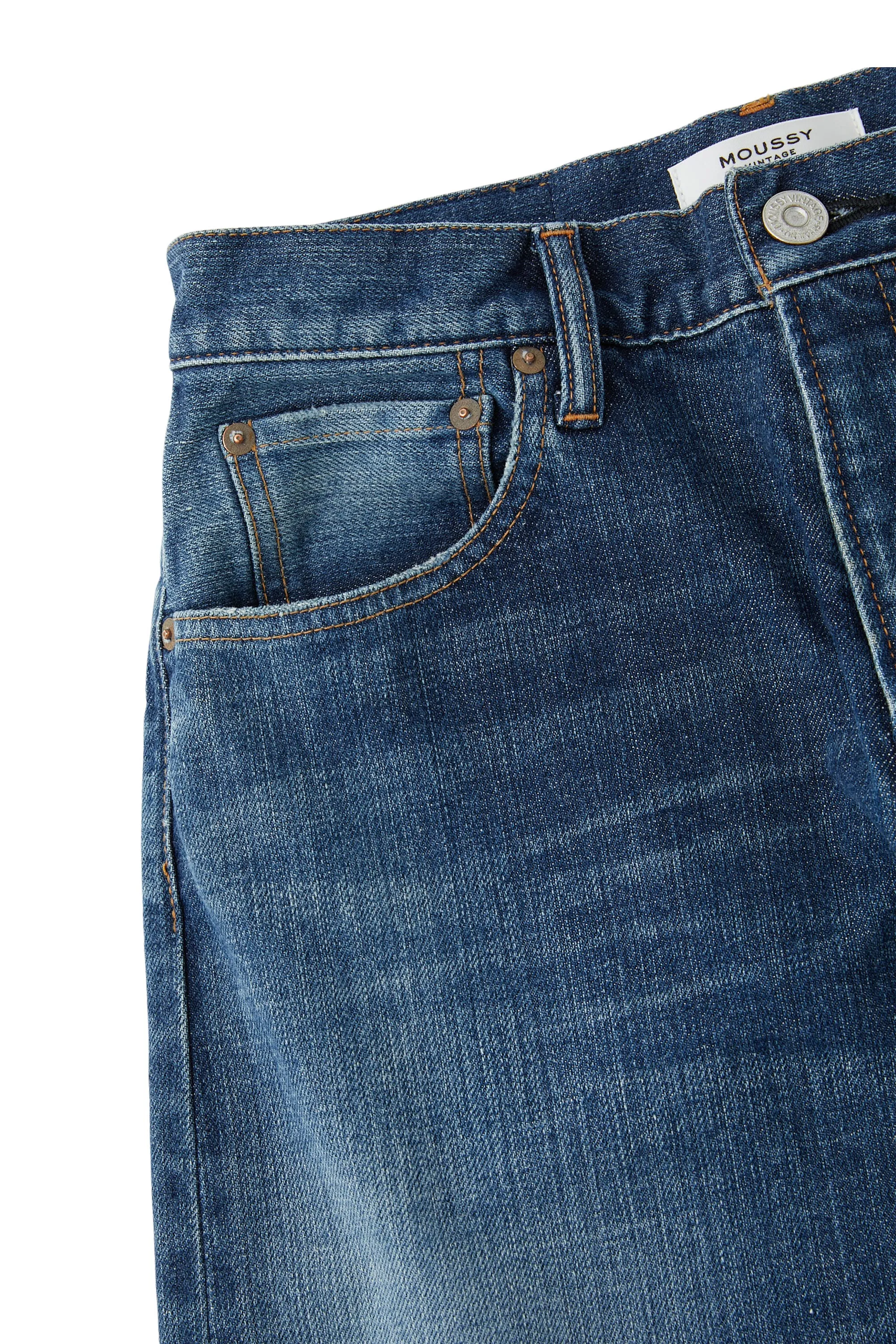 Low Maintenance Fabric Moussy Denim Andalusia Super Wide Jeans in Blue