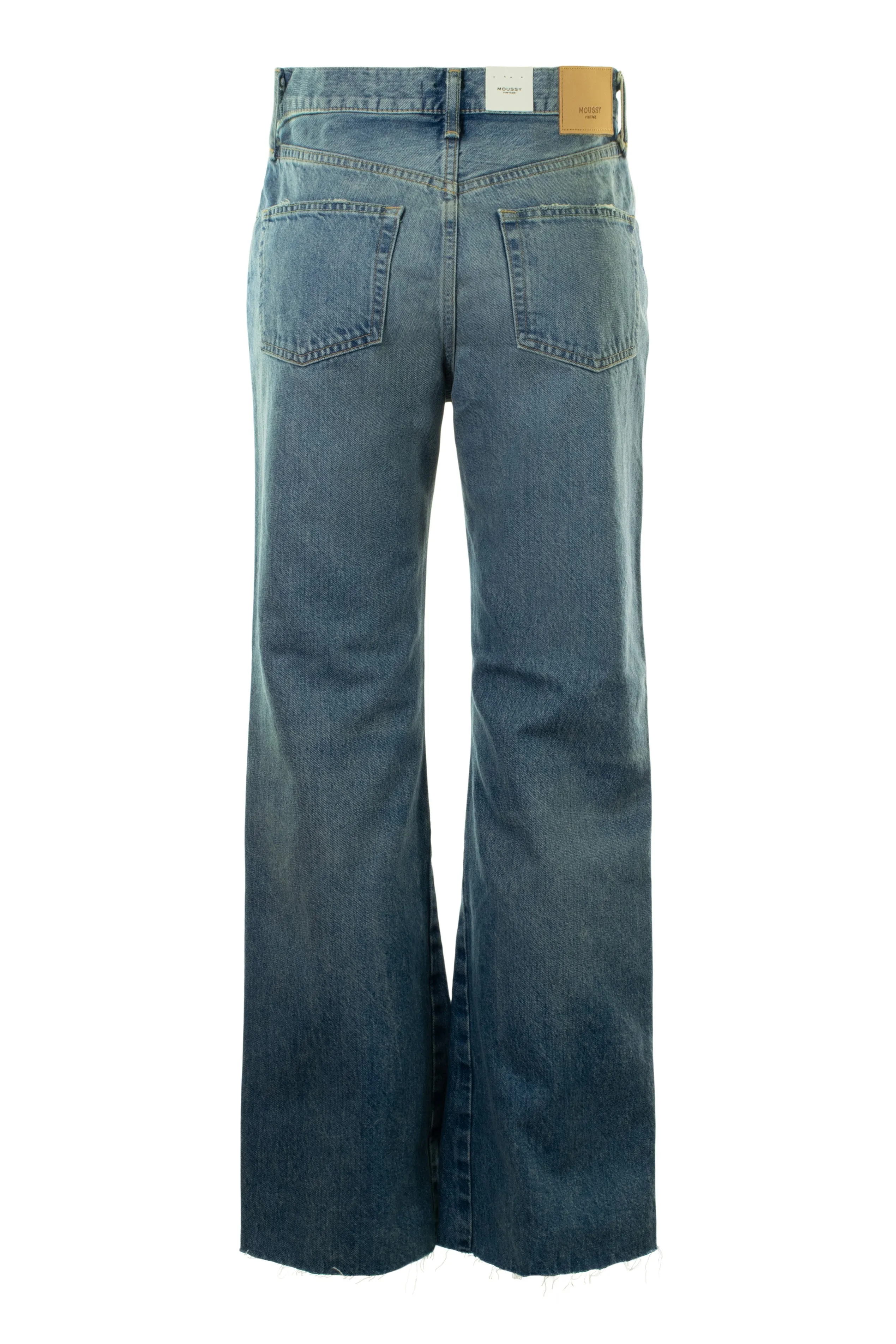 Moussy Denim Atlantis Remake Flare in Blue Smart Basic Layer Friendly Piece