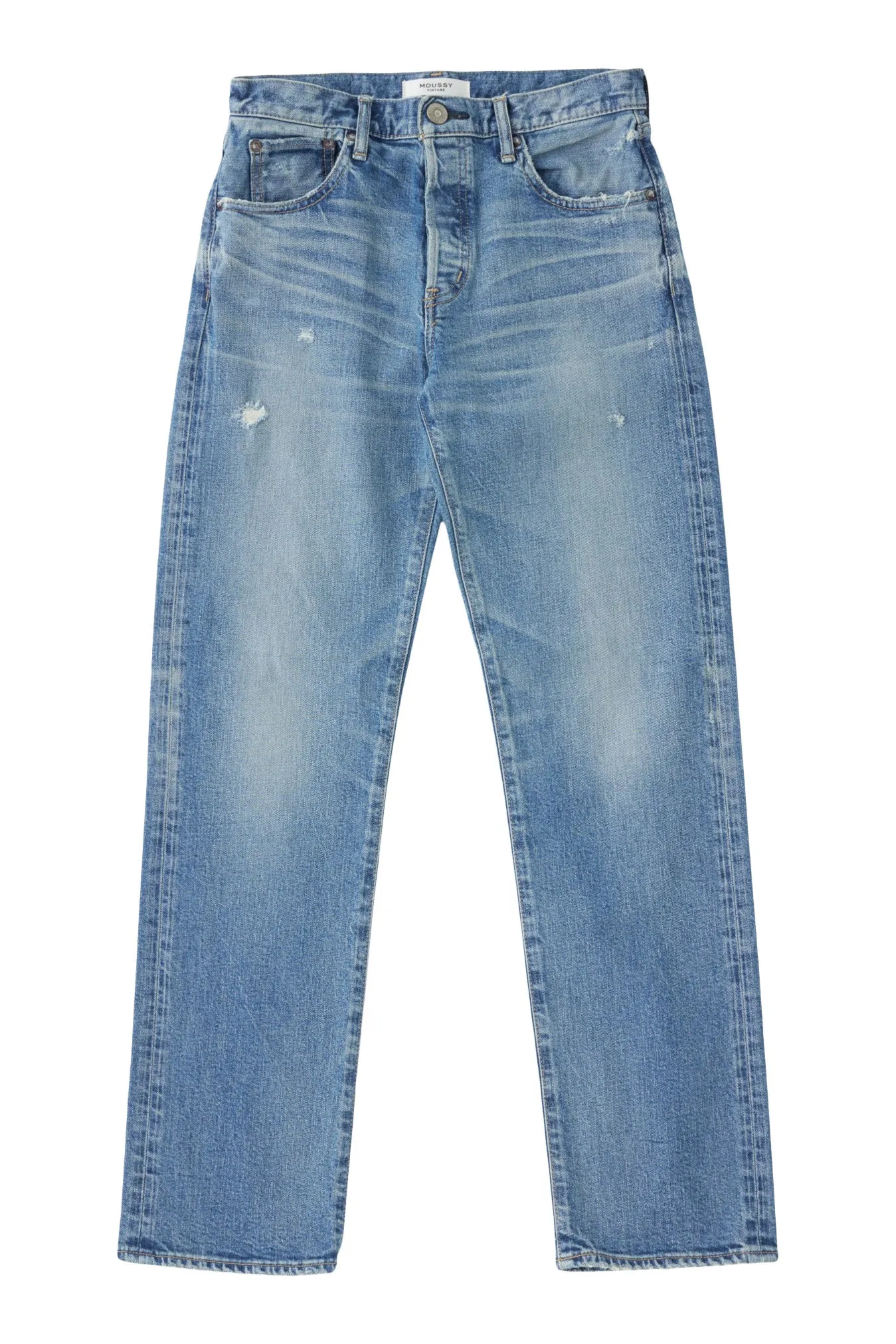 Night Out Bold Look Moussy Denim Bradenton Straight Jeans in Blue