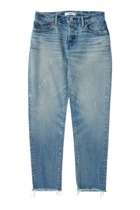 Moussy Denim Bretton Tapered in Light Blue Breathable Classic Wear Eco Friendly