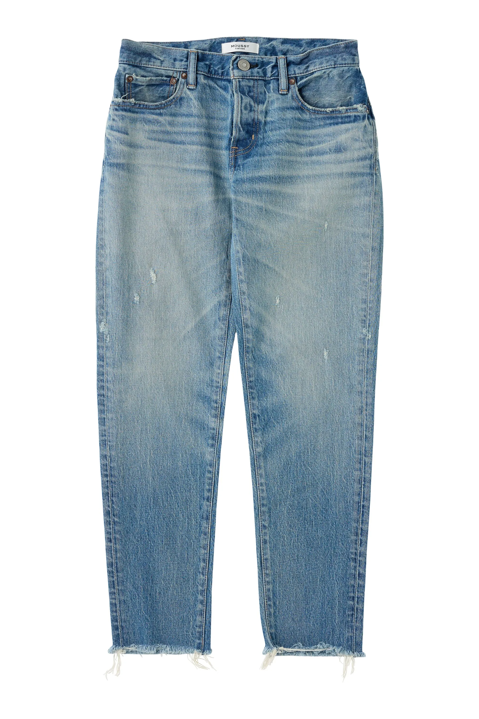 Moussy Denim Bretton Tapered in Light Blue Breathable Classic Wear Eco Friendly