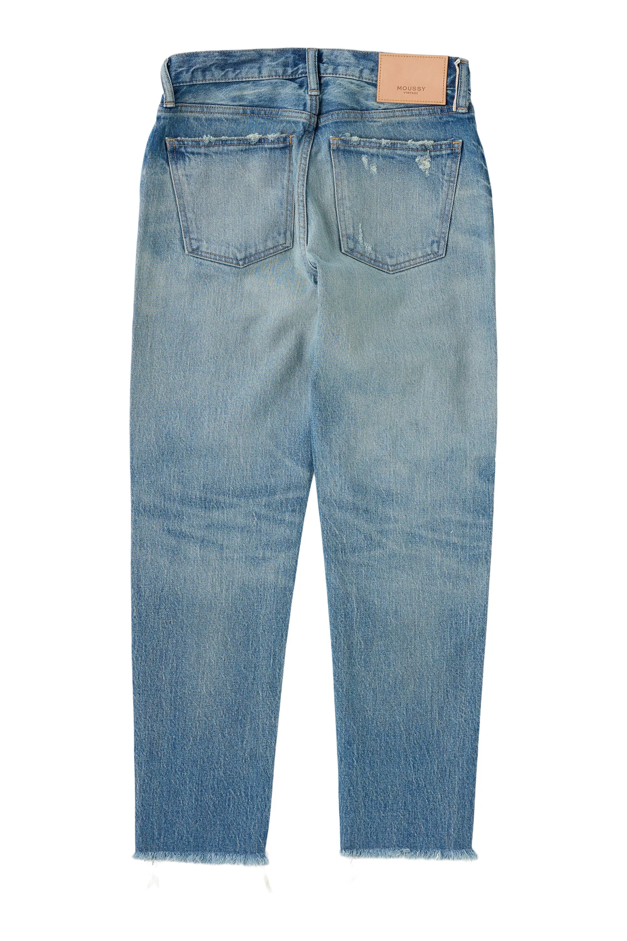 Chic Silhouette Moussy Denim Bretton Tapered in Light Blue