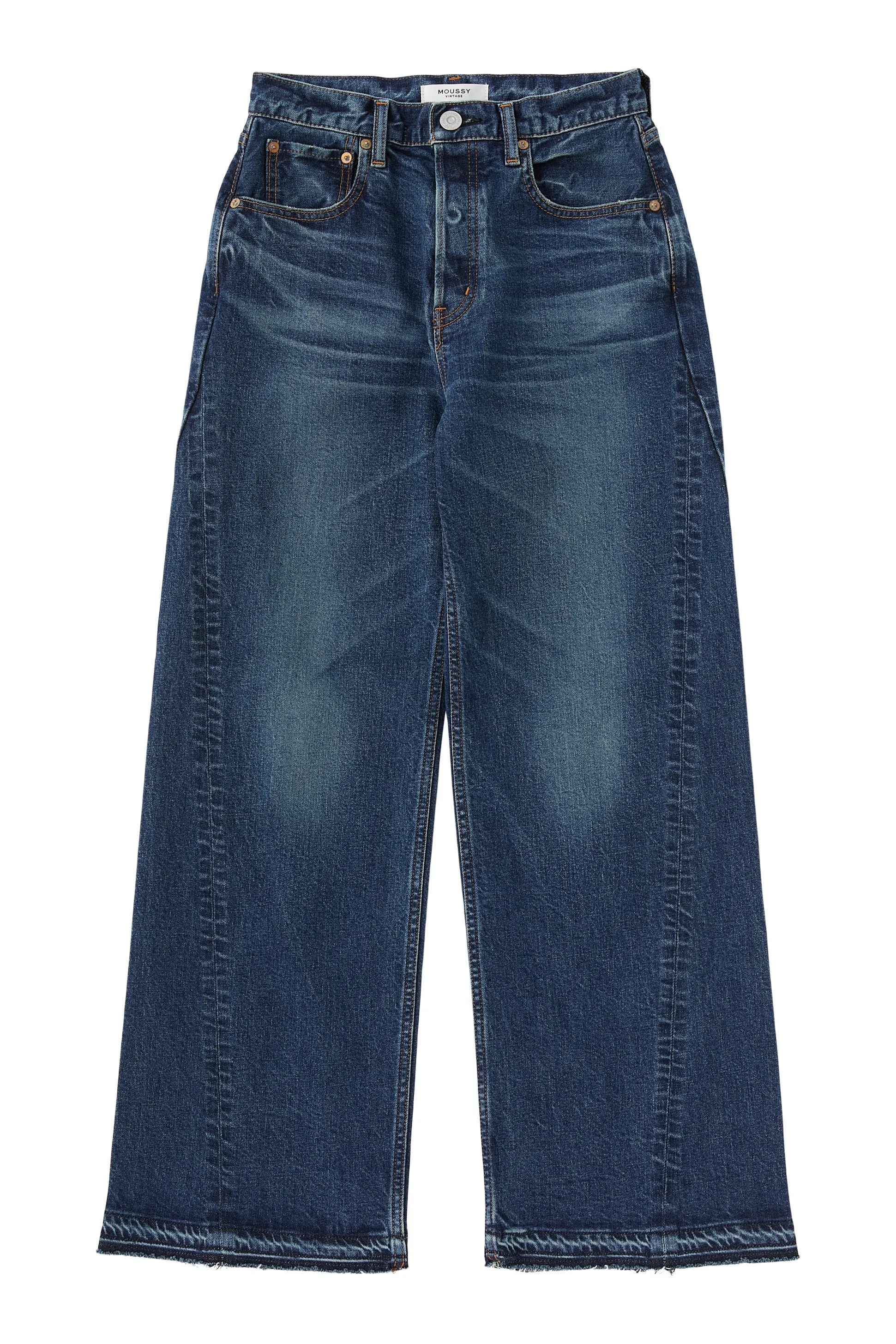 Moussy Denim Espanola Wide Jeans in Blue Artist Vibe Everyday Outerwear Friendly