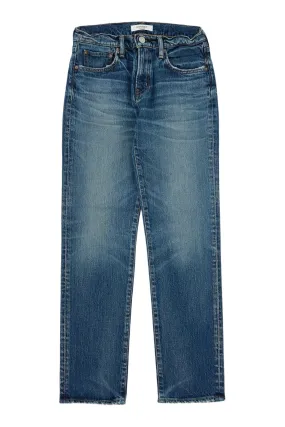 Easy Pairing Moussy Denim Florahome Slim Straight in Blue
