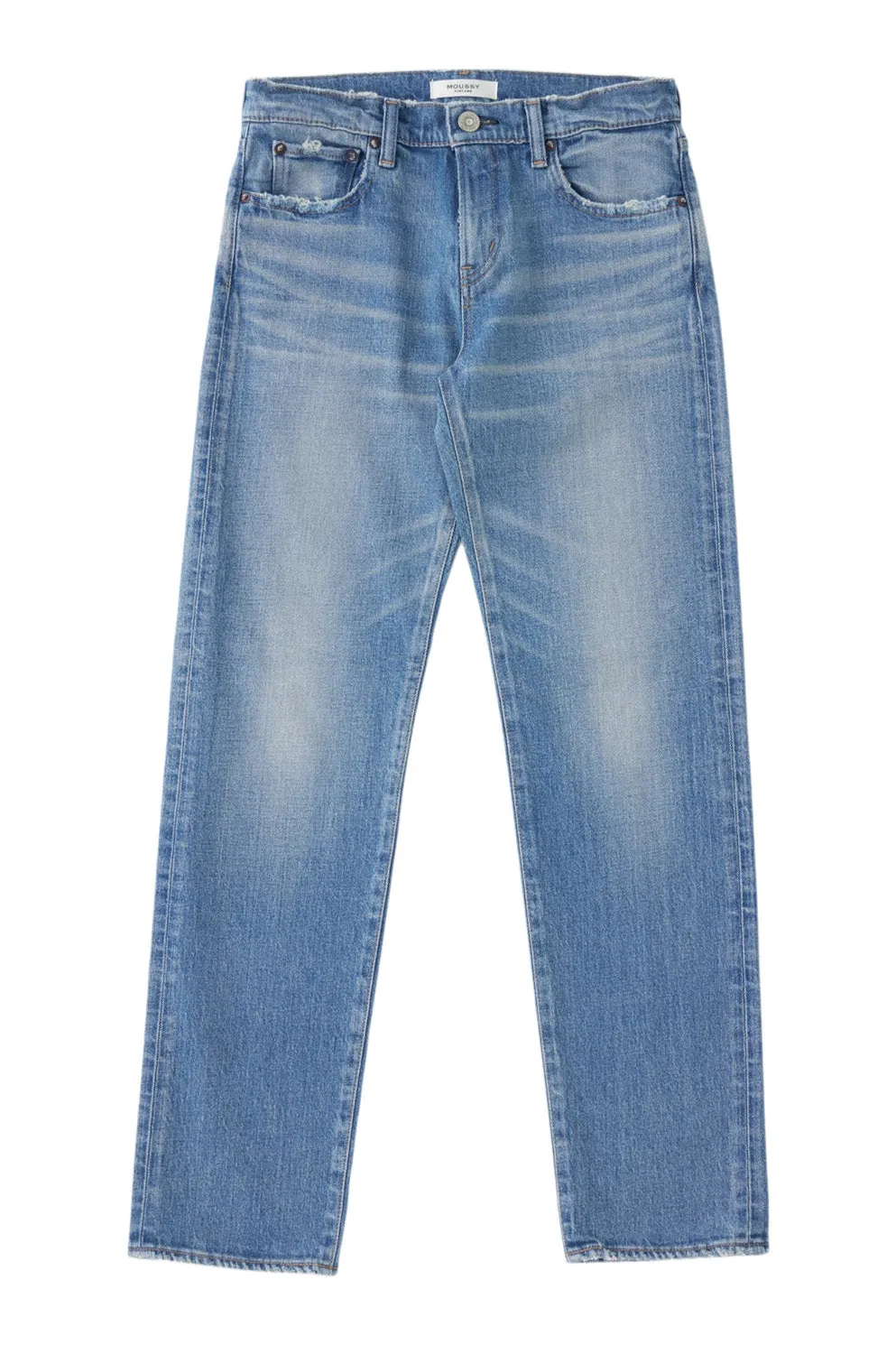 Versatile Tailoring Simple Touch Moussy Denim Groveland Slim Straight in Blue