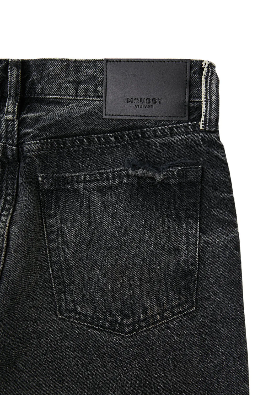 Moussy Denim Iona Straight Low Rise in Black Comfy Design Style Smart Tailoring