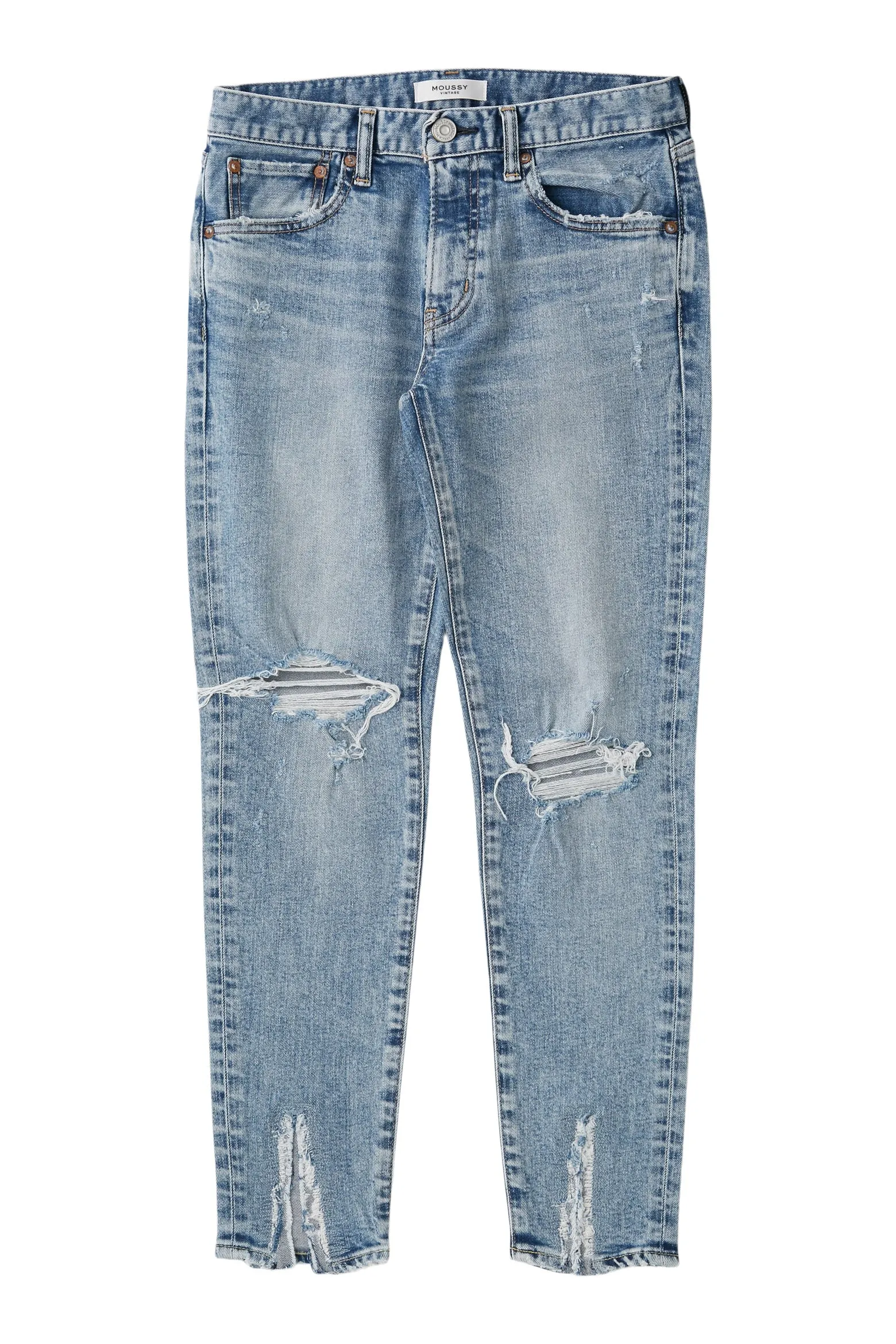 Moussy Denim Ithan Skinny Jeans in Light Blue Slim Family Style Daily Wear