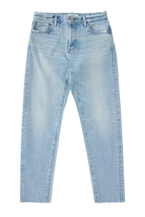 Moussy Denim Montura Tapered Jeans in Light Blue Closet Must