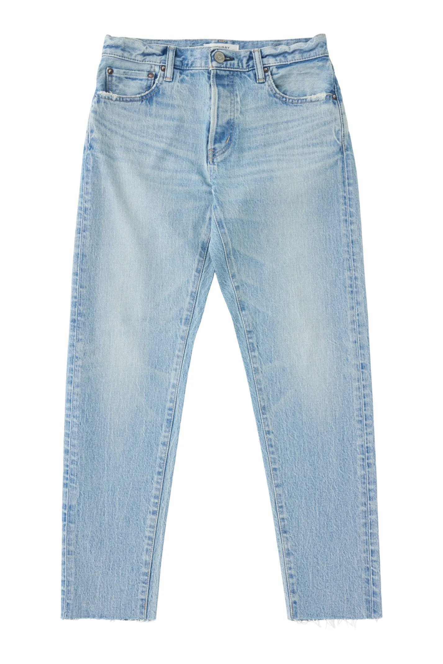 Moussy Denim Montura Tapered Jeans in Light Blue Closet Must