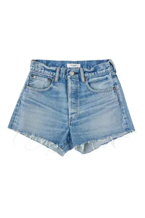 Moussy Denim Troppard Shorts in Light Blue Rugged Fit