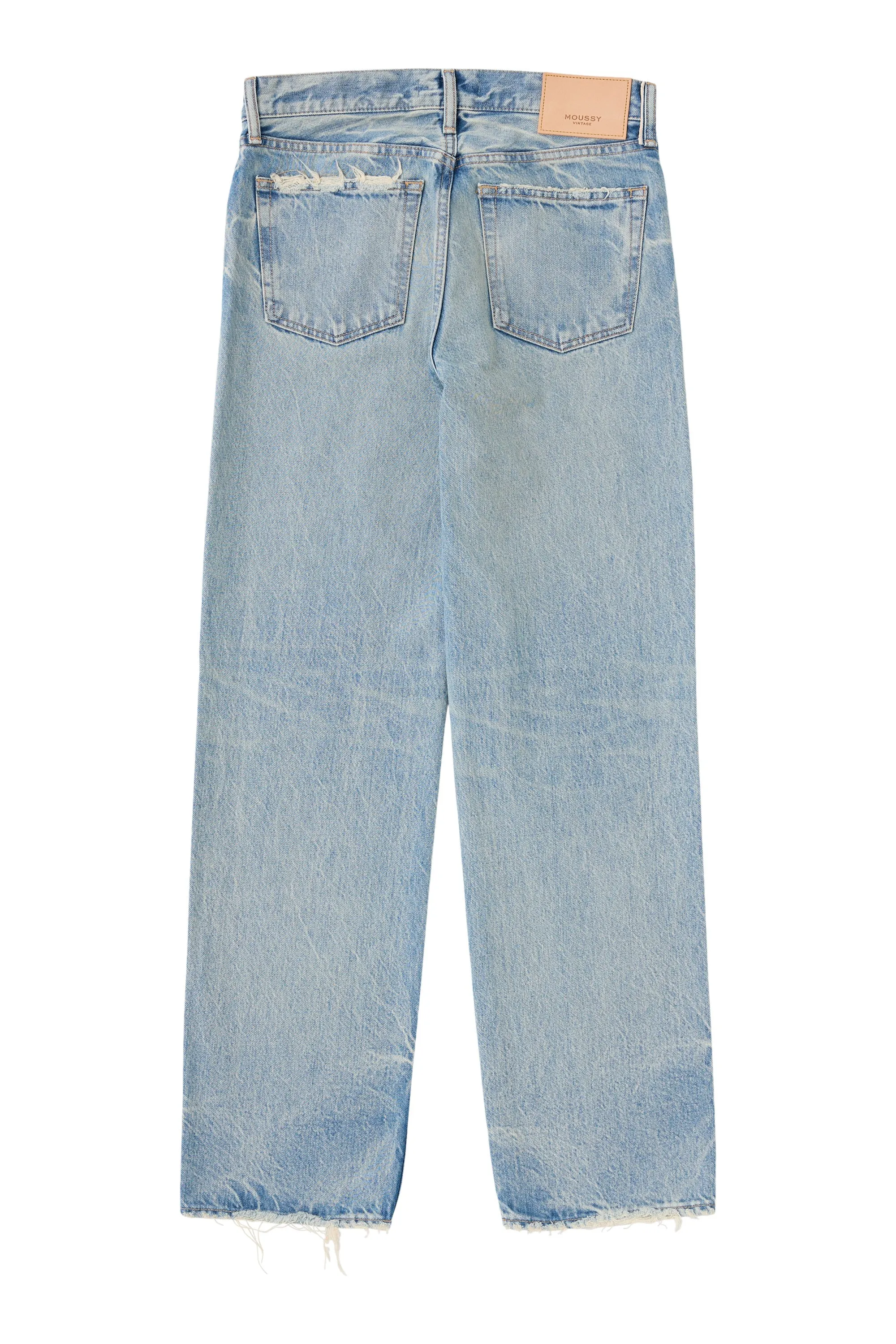 Work Ready Neutral Moussy Denim Wildwood Straight Leg in Light Blue