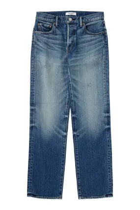 Moussy Denim Woodsburgh Straight in Blue Simple Match