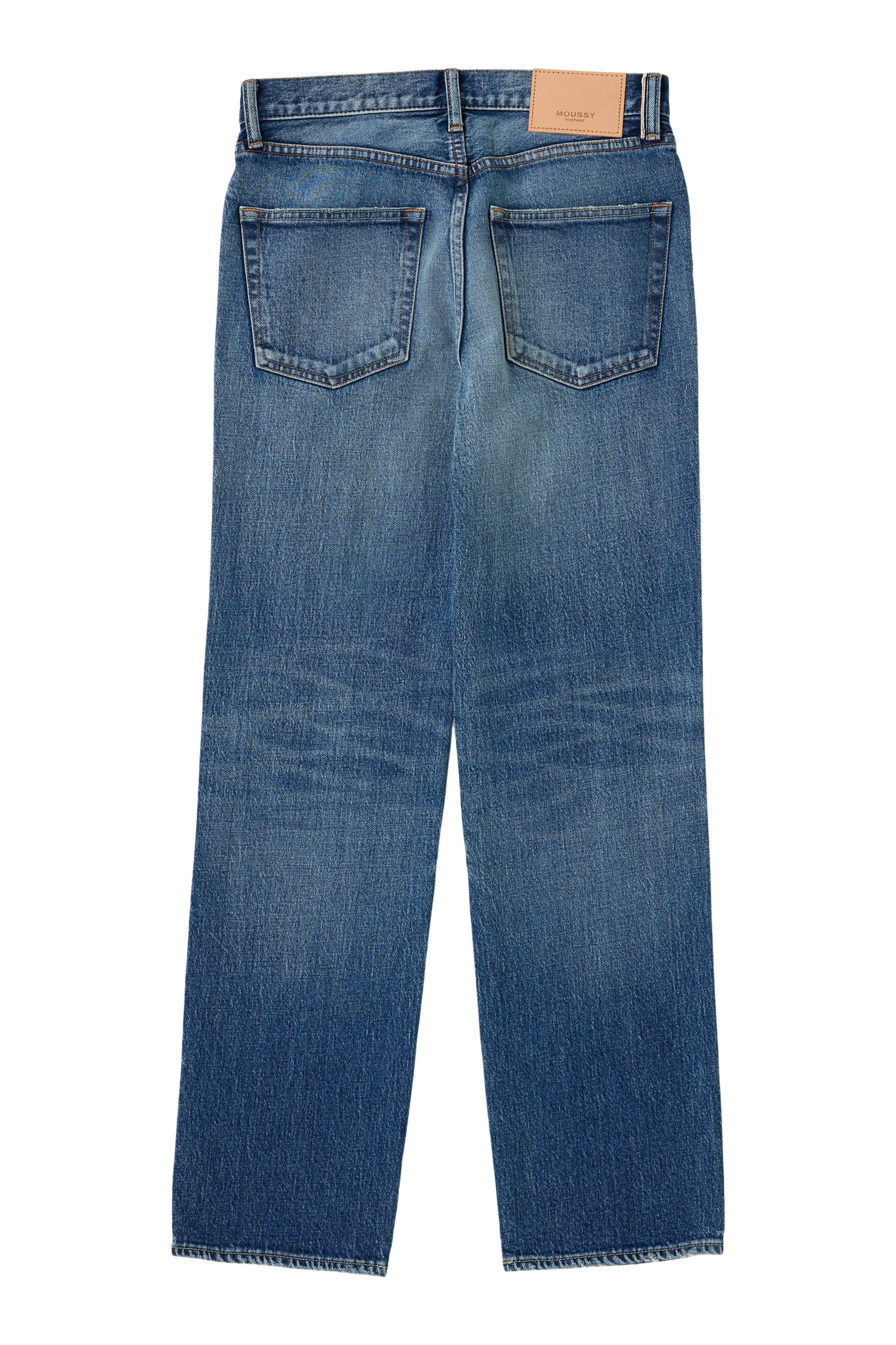 Winter Warmth Sustainable Fashion Forward Moussy Denim Woodsburgh Straight in Blue