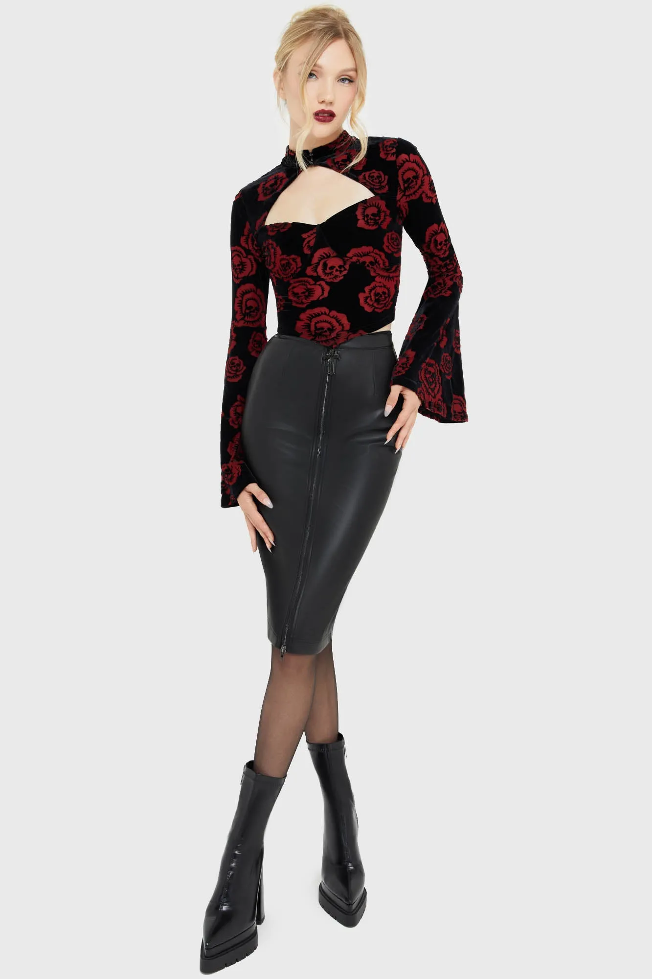 Wicked Wisteria Skirt Laser cut