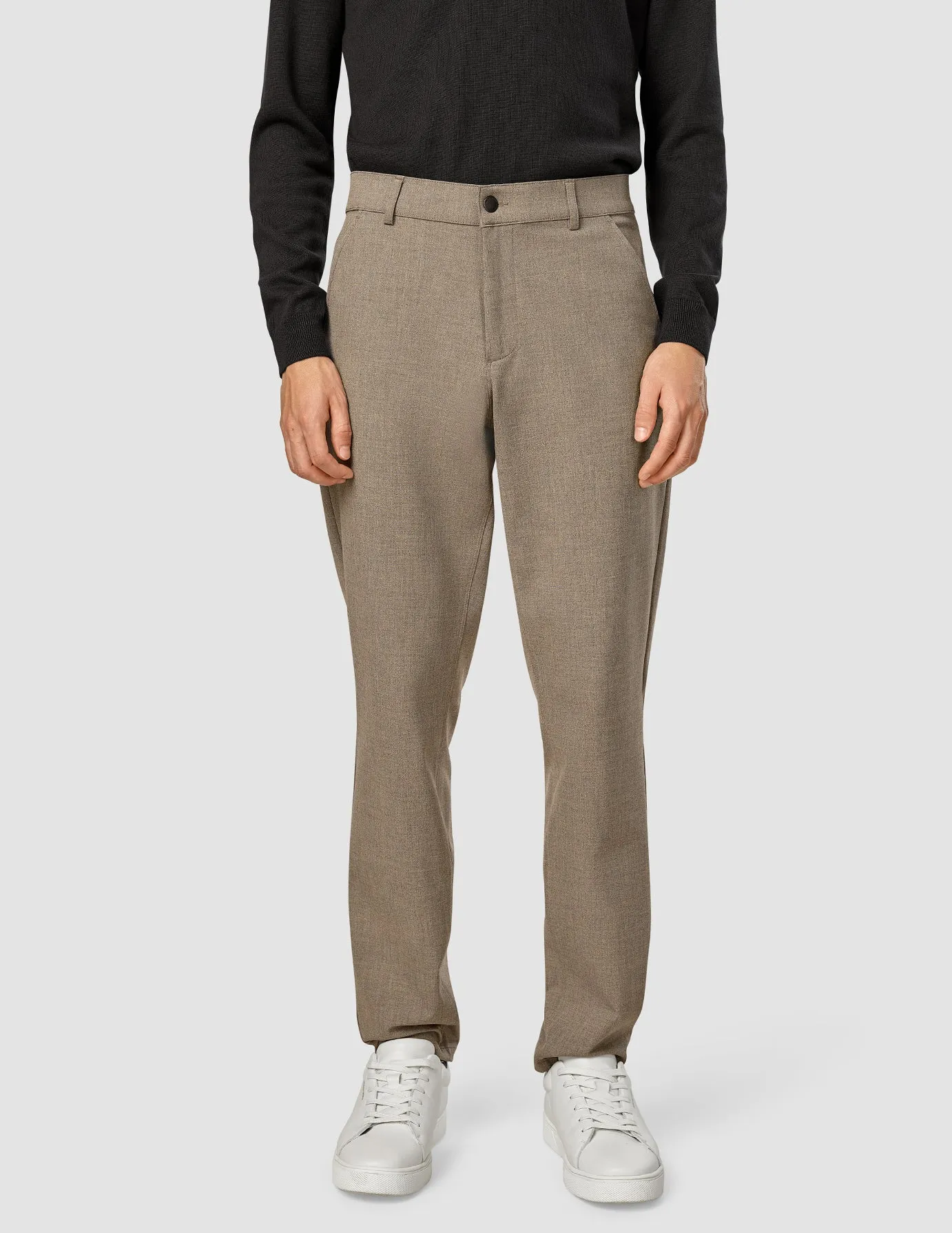 Comfy Fit Lightweight Fit Essential Pants Regular Dark Beige Melange