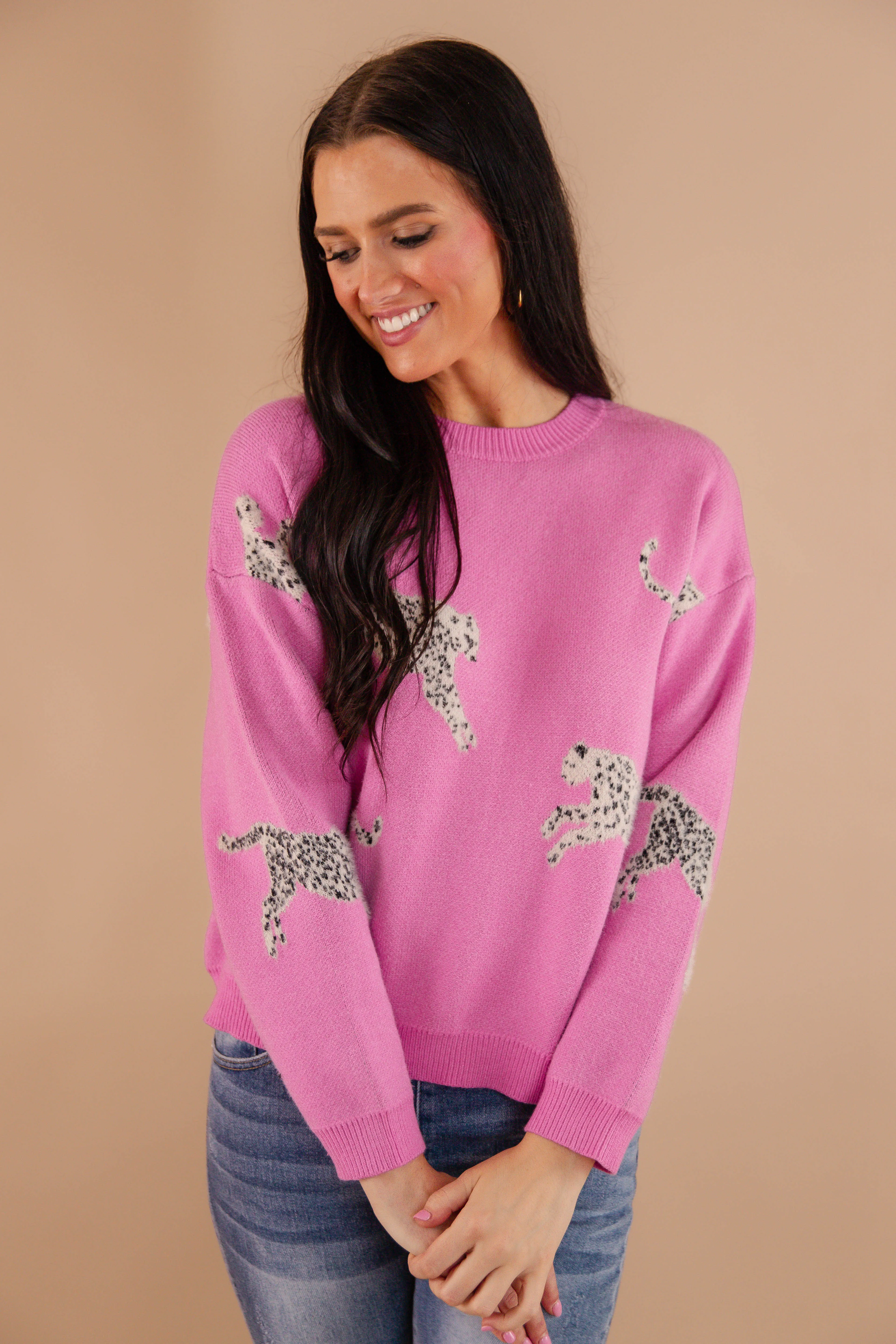 Roomy Pockets My Wild Idea Sweater-Orchid