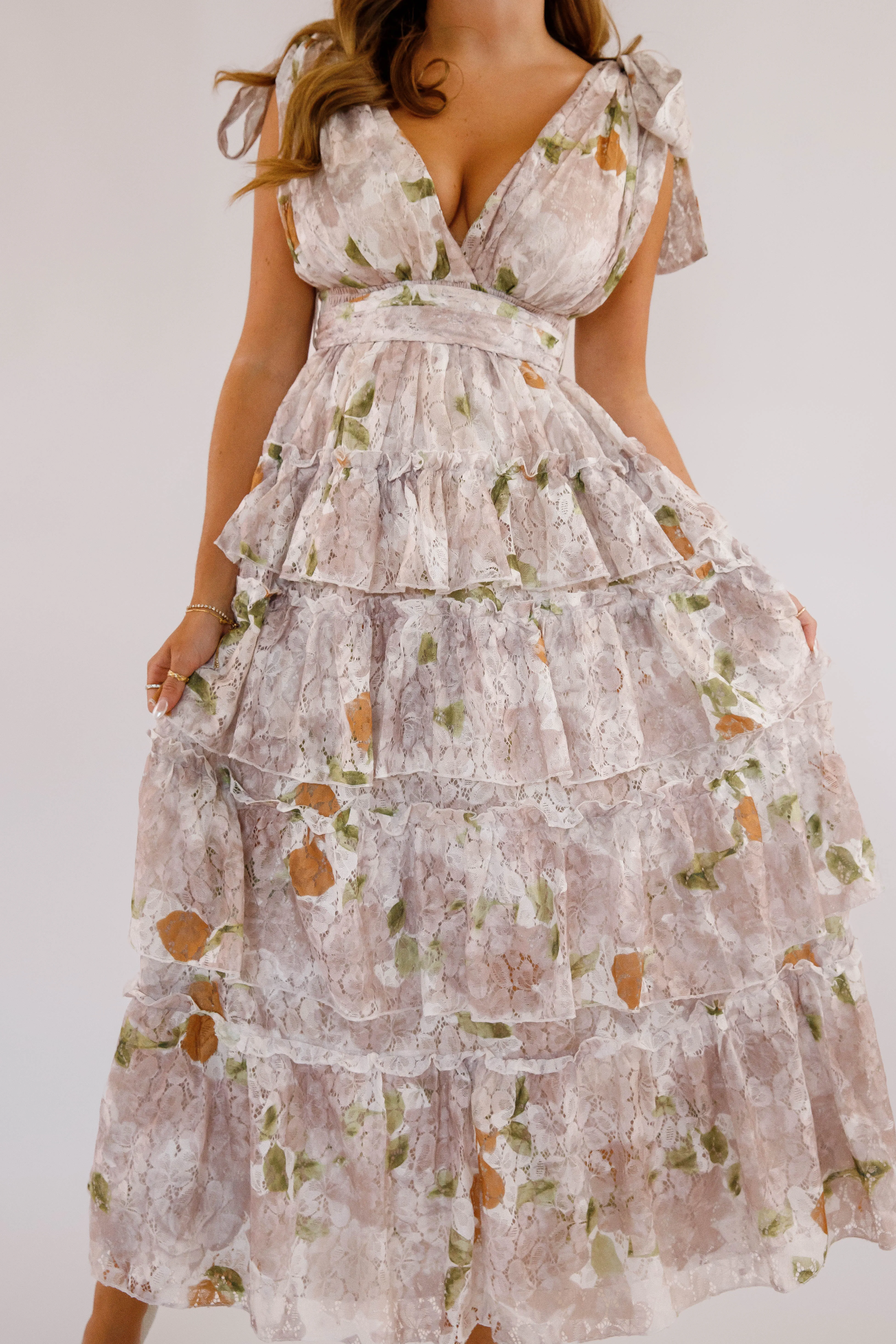 Urban Ready Wardrobe-Staple Nature's Charm Maxi Dress-Taupe