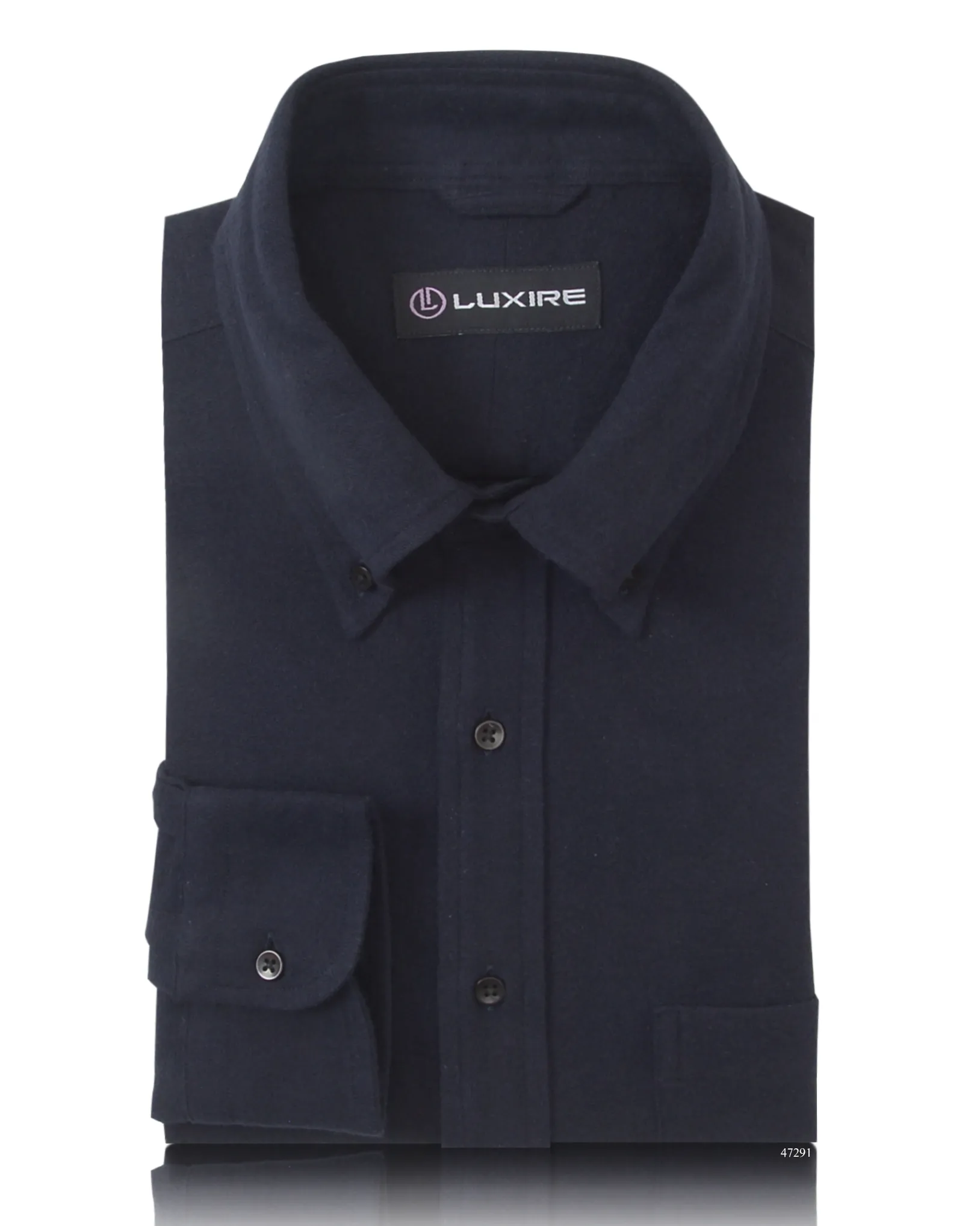 Navy Blue Flannel Shirt Statement Maker