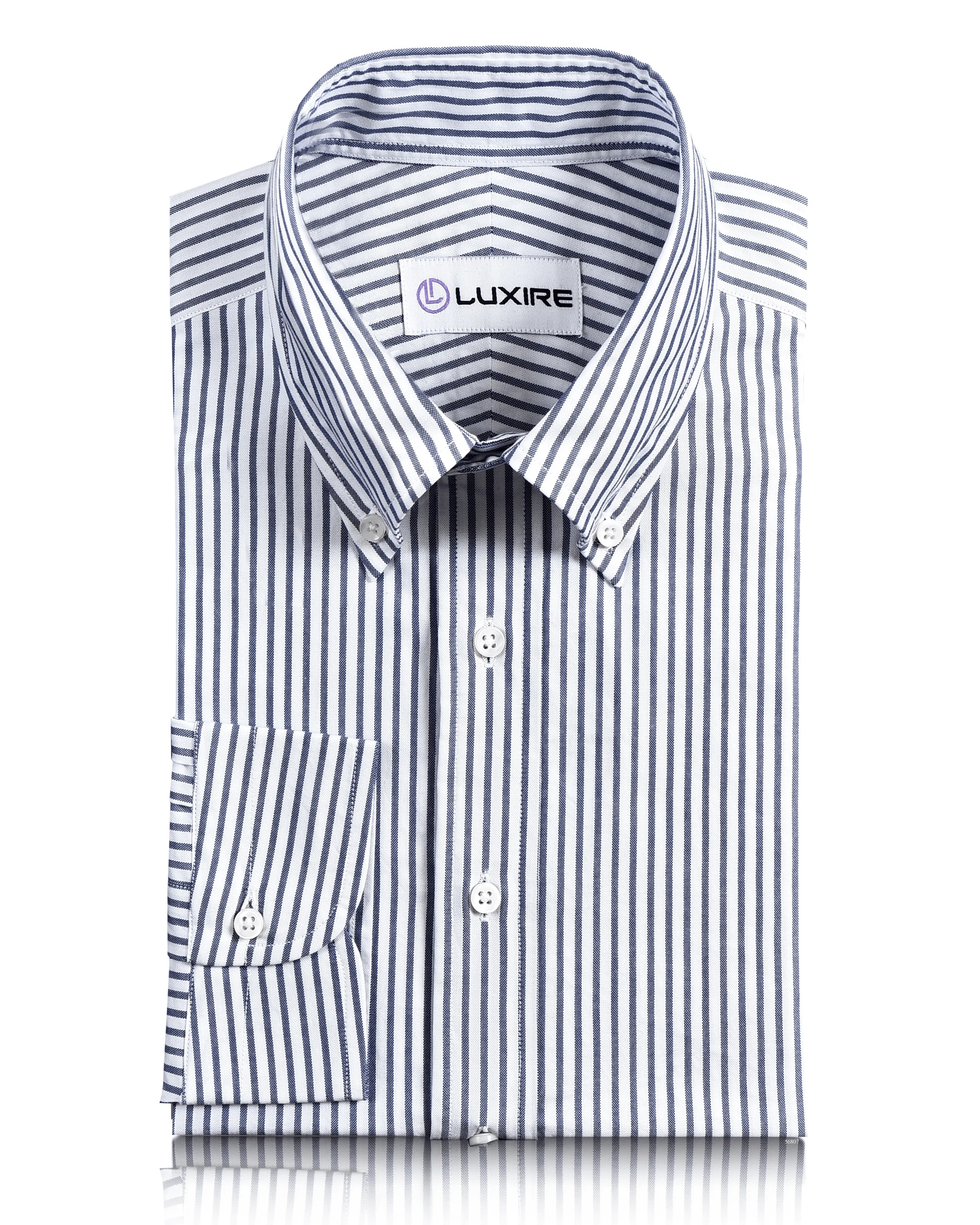 Navy Candy Stripes Pinpoint oxford Shirt Fashion Statement Modern Look