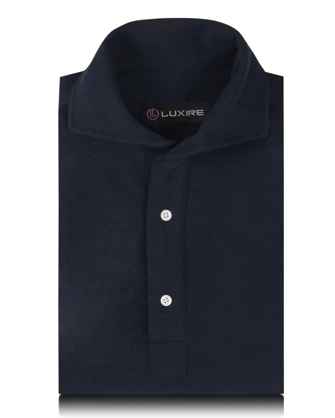 Navy Linen Cotton Polo T-Shirt Weekend Adventure