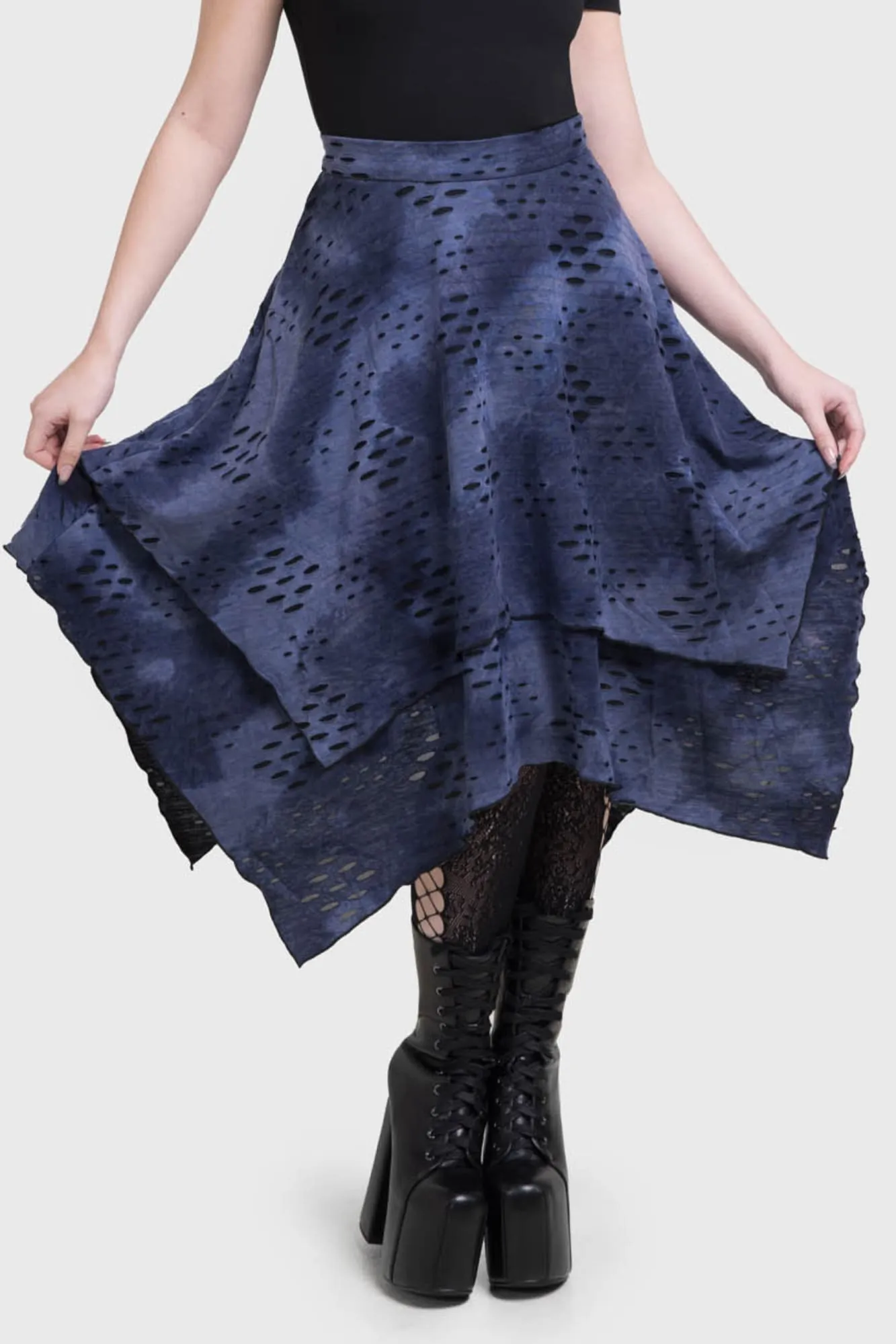 Quilted Texture Hauntly Maiden Skirt