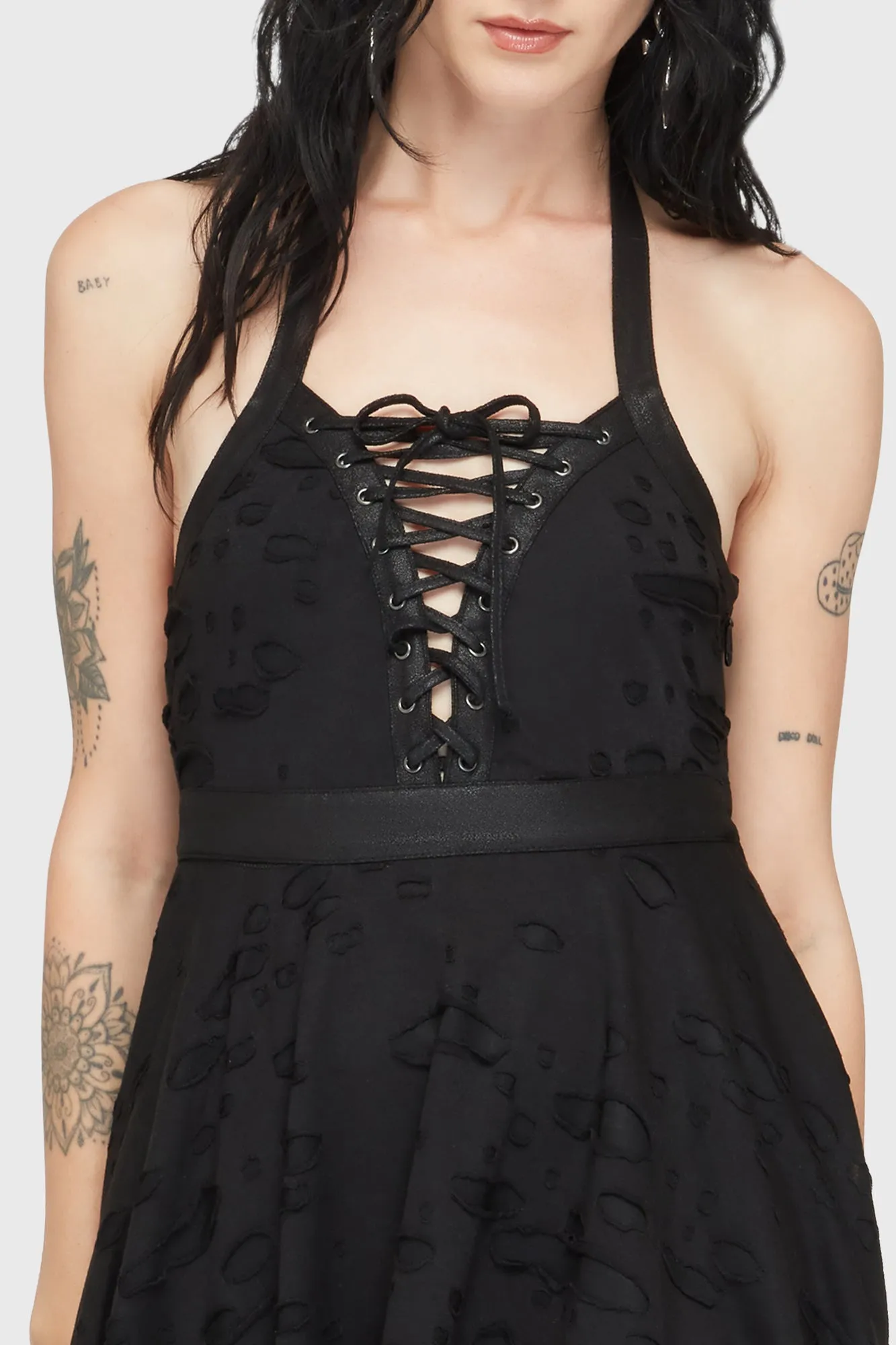 Flexible Waist monochrome Badlands Dress