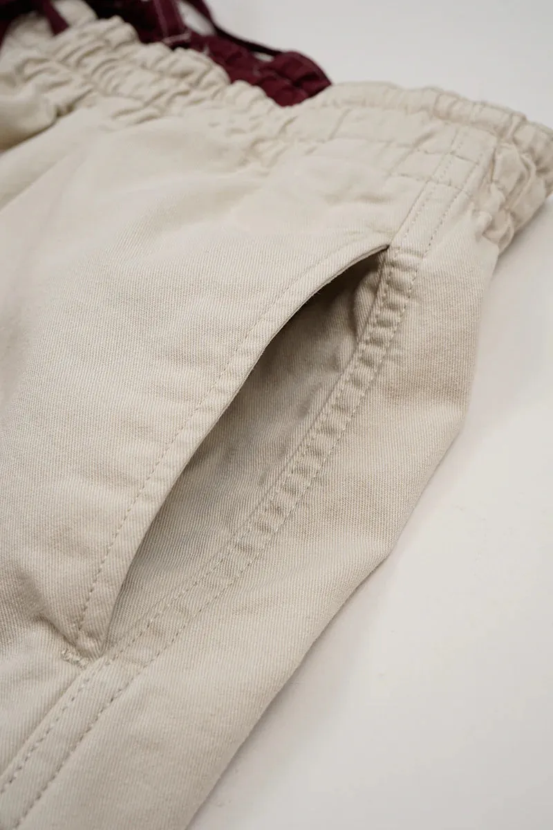 All Weather Fit NIGEL CABOURN MAINLINE RUGGER SHORT - PIGMENT FADE - IVORY