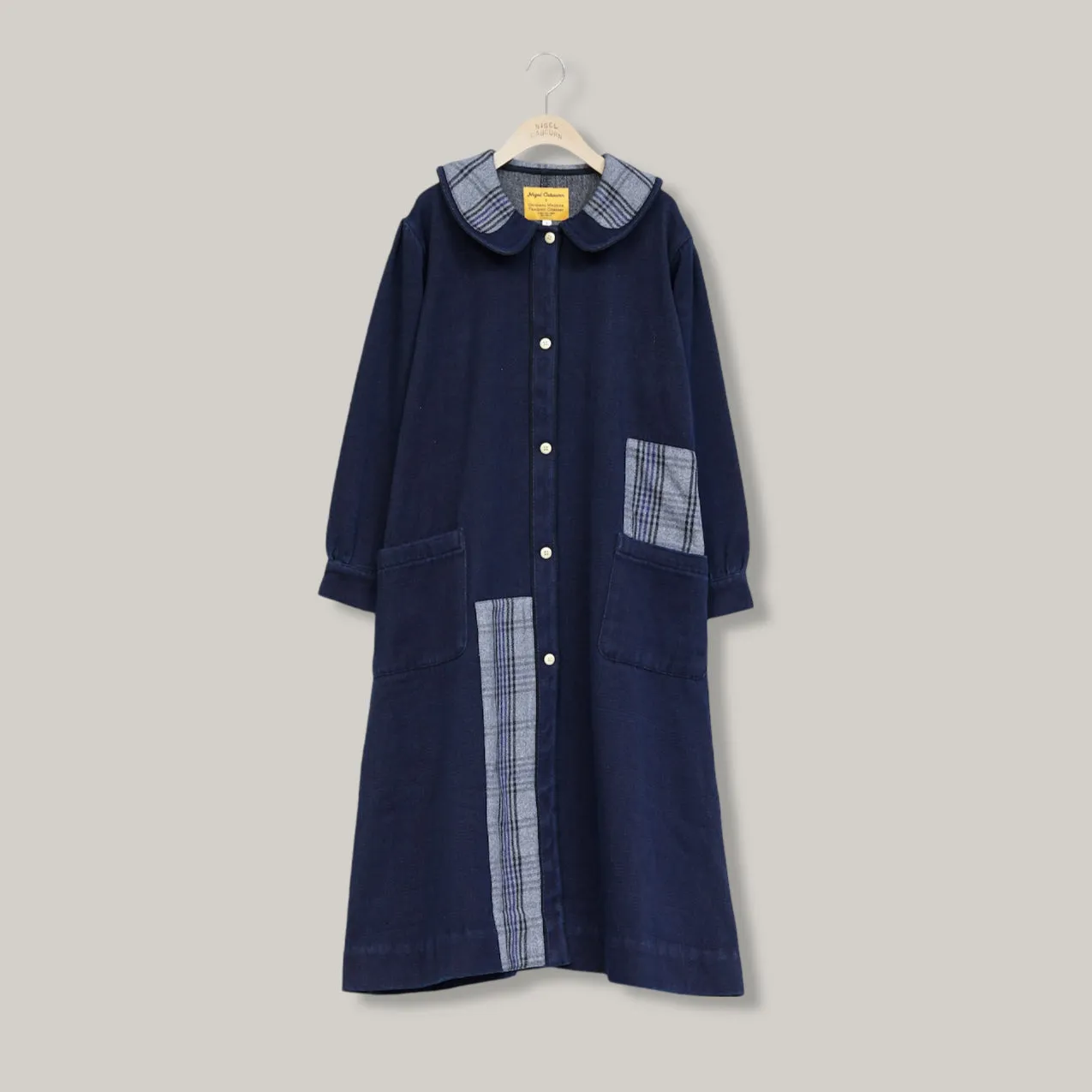 Elastic hem Magnetic Closure Options NIGEL CABOURN WOMAN X OMTC WORKWEAR COVERALL - DENIM