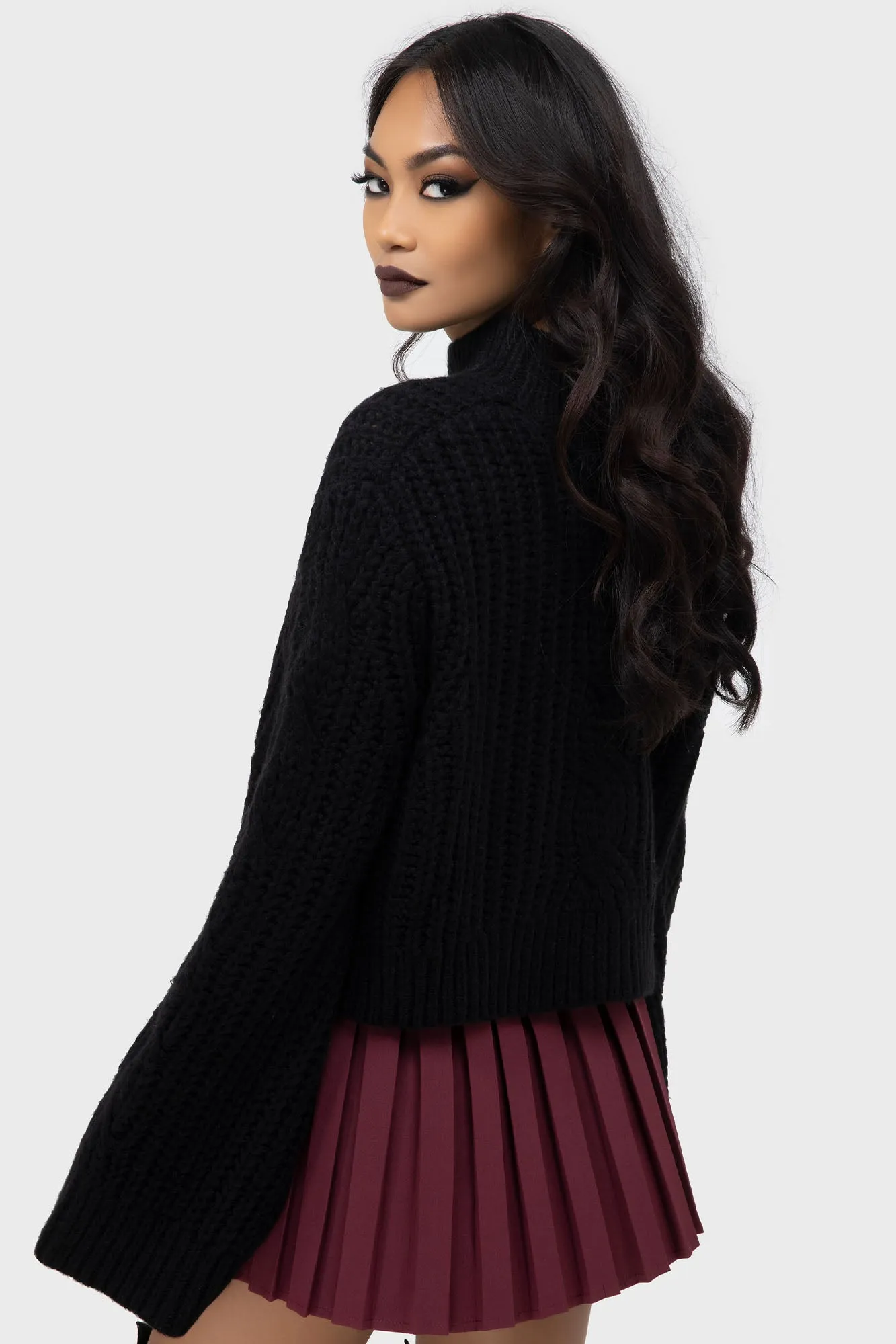 Nightshade's Curse Mini Skirt [DARK RED] Day Ready Fast fashion