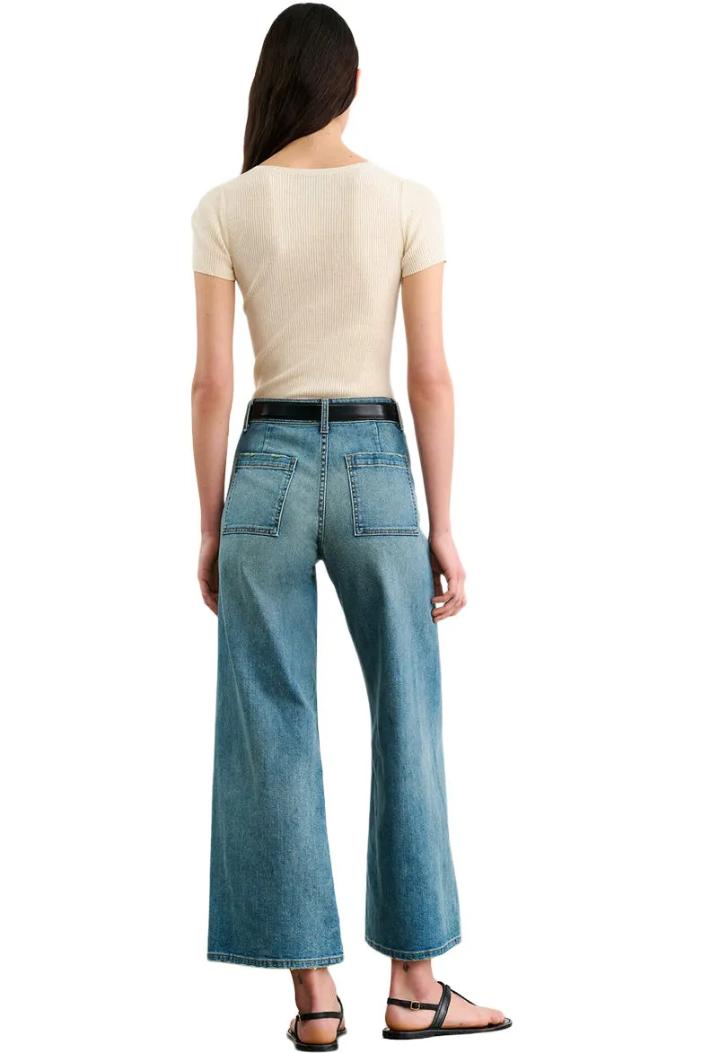Nili Lotan Megan Jeans in Summer Wash Unisex Wear Classic Professional Wear