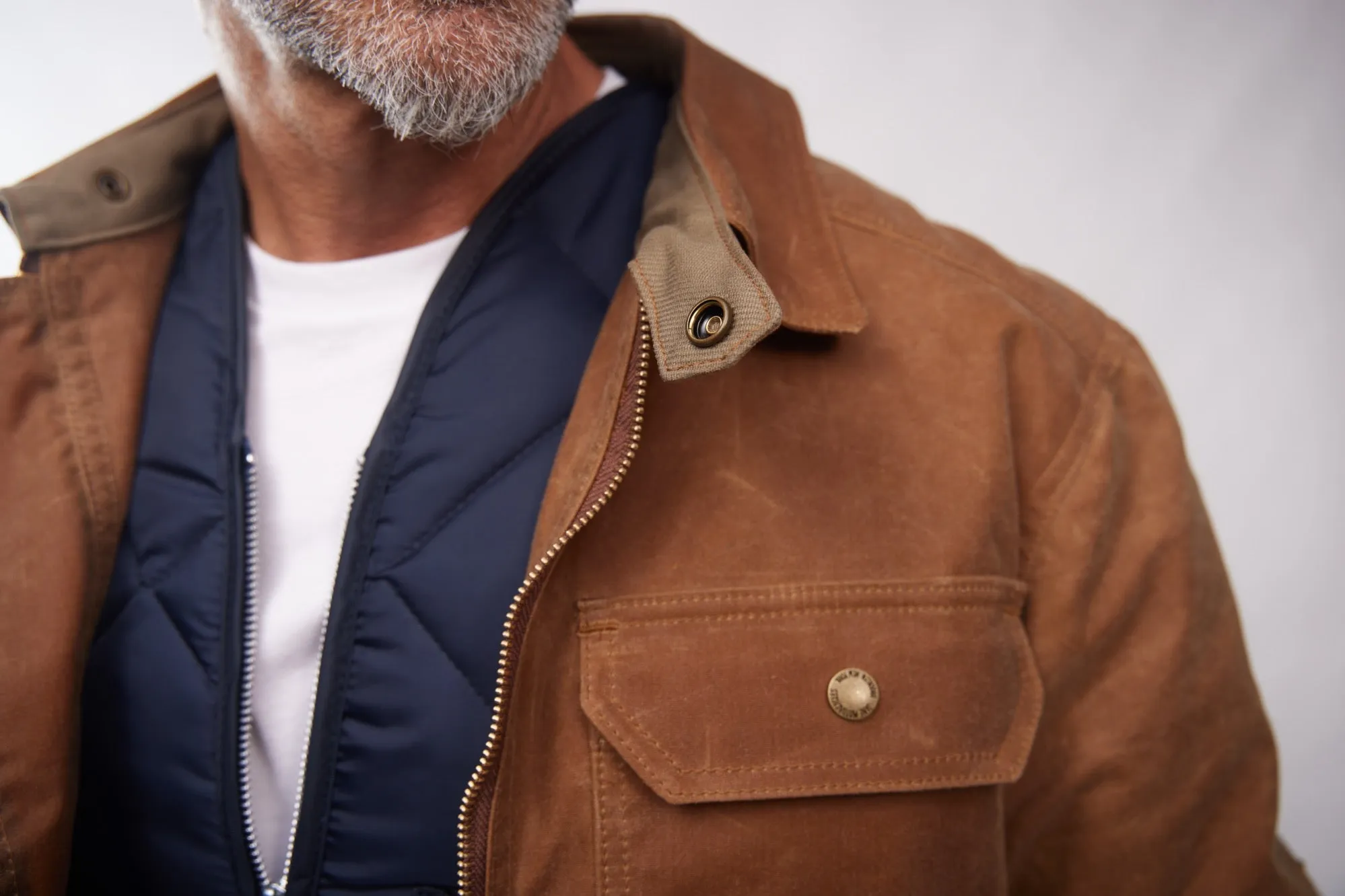 Breathable fabric The Driggs Waxed Canvas Field Tan Riding Jacket