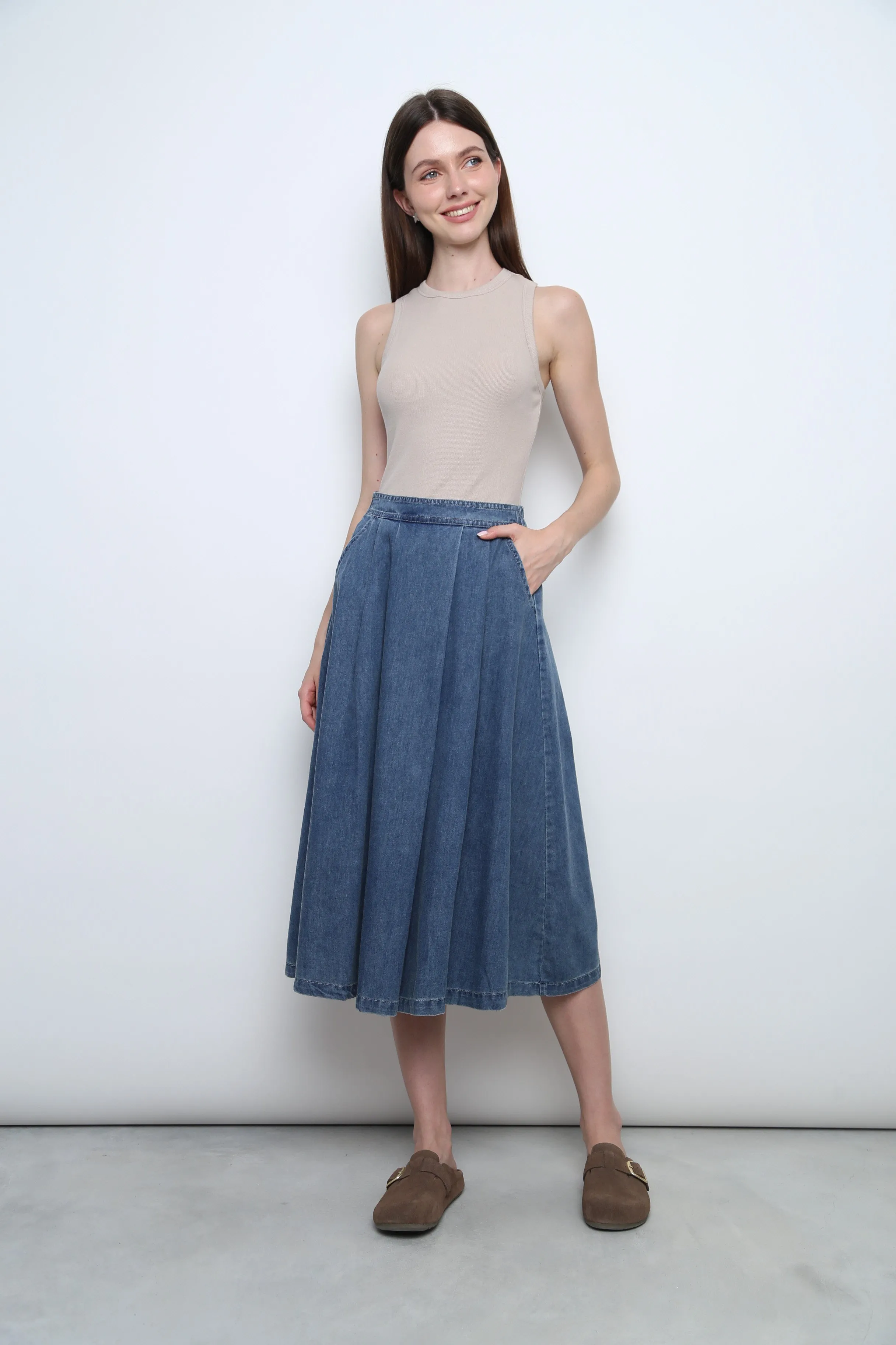 Snoozie Padded Tank Oat Ash (Restock) TexturedSurface SelfFabric Binding