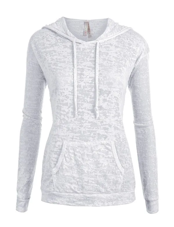 Exposure Burnout Cotton Hoodie WaffleWeave Moisture Wicking Material