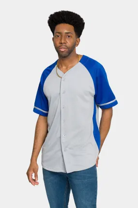 Compact Thermal Insulation Colorblock Raglan Baseball Jersey