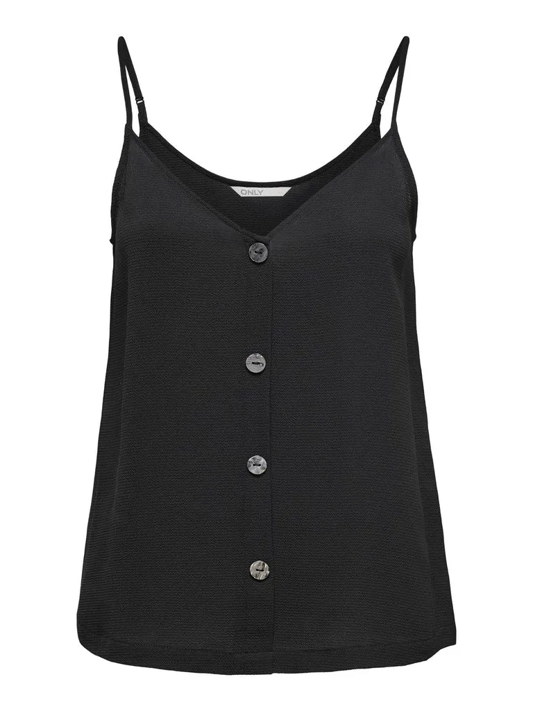 Nova Lux Button Singlet Cami Cool and Breezy Anti Pill Finish