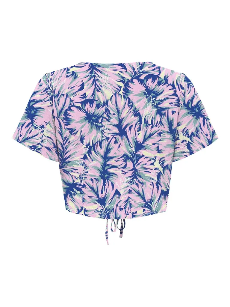 Nova Lux Short Sleeve Ruching Top Anti Pilling Fabric