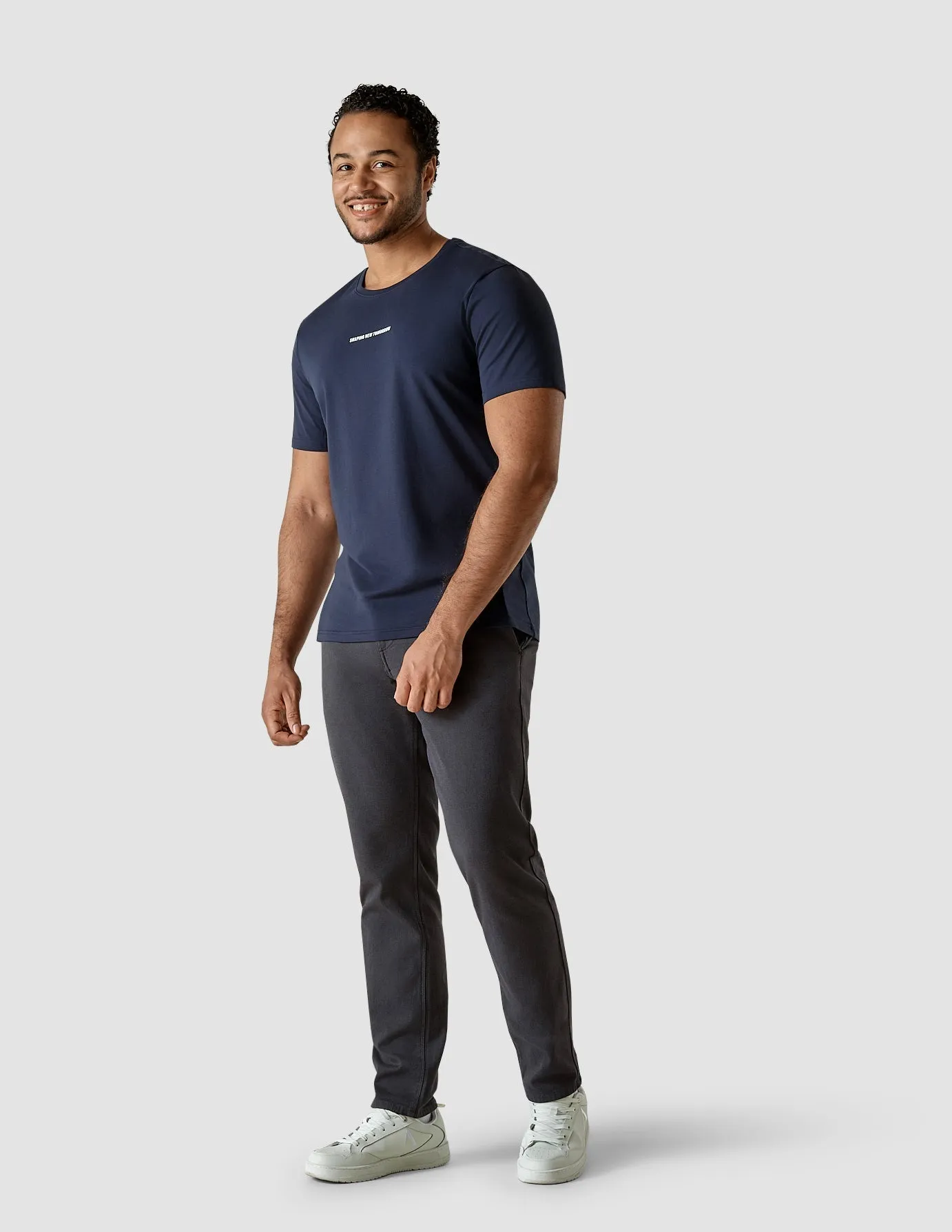 Classic Fit Seasonal Wear Supima Autograph T-shirt Navy