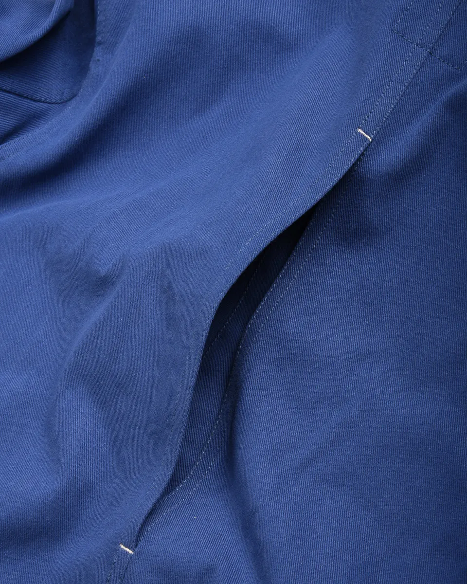 City Commuter Anti Pill Fabric Tech WORK WORKS WOMENS CROPPED JACKET - BLUE TWILL