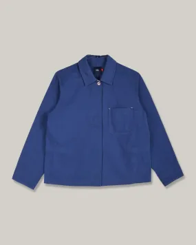 WORK WORKS WOMENS CROPPED JACKET - BLUE TWILL High Loft Insulation Canvas Make