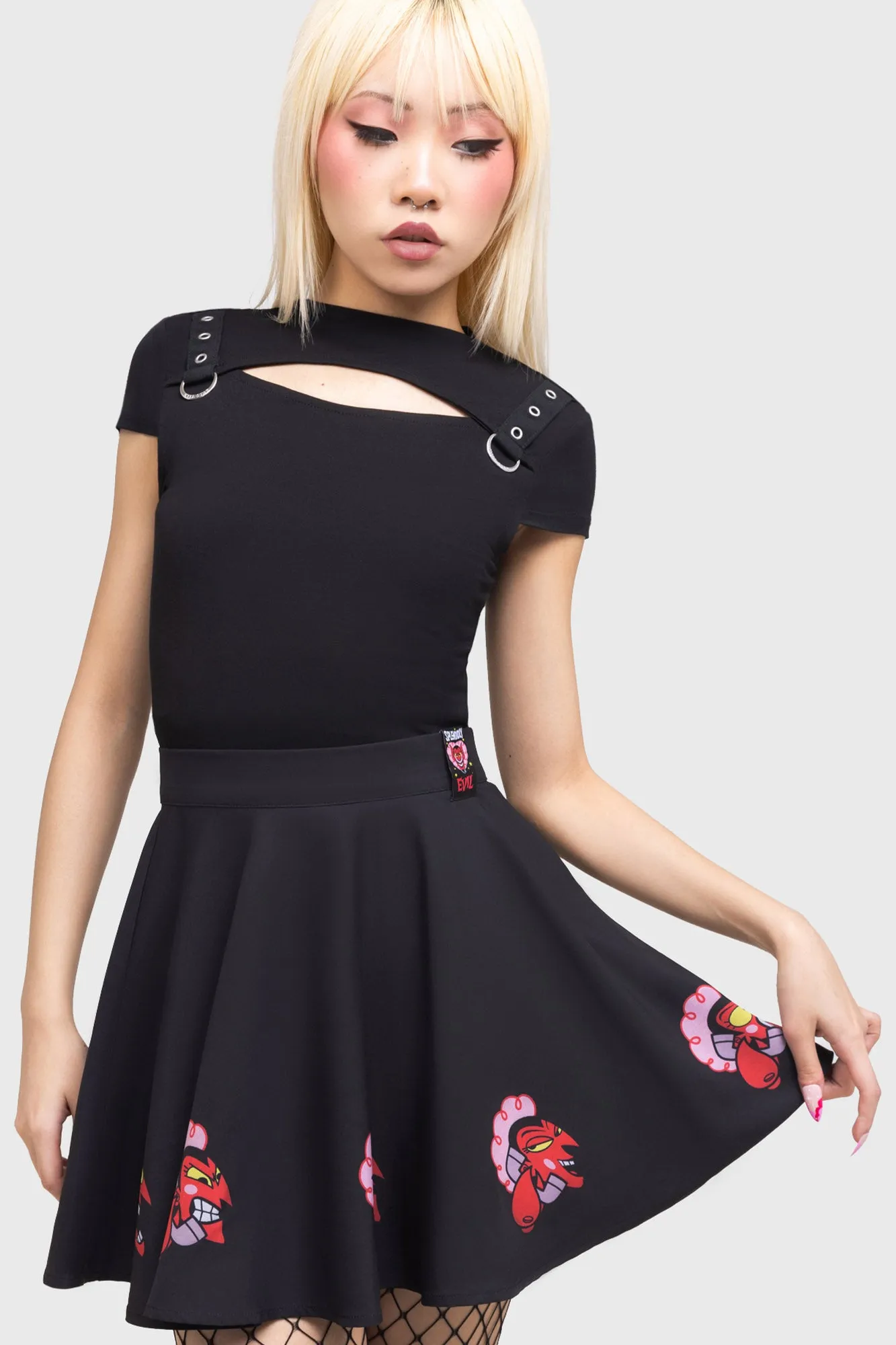 Oh So Evil Skater Skirt Chafe Resistant Tear Resistant Material
