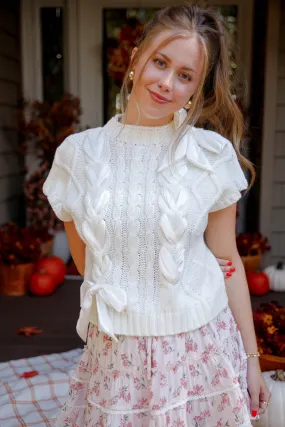 Chilly Knitwear On My Way Home Sweater Vest-Ivory