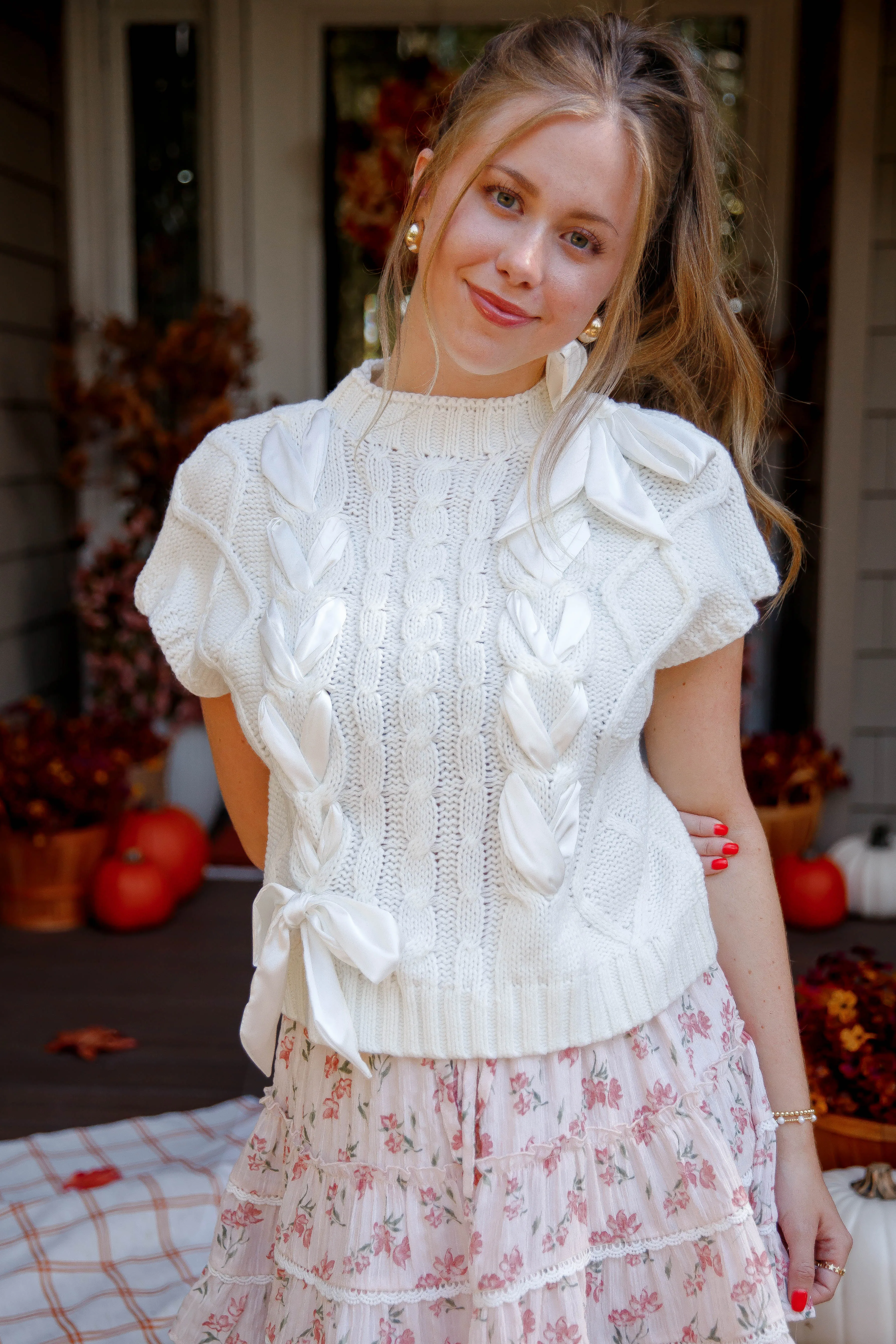 Chilly Knitwear On My Way Home Sweater Vest-Ivory