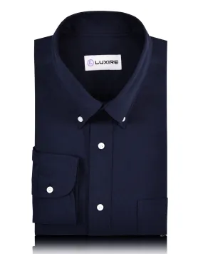 Navy Oxford Shirt Casual Hangout