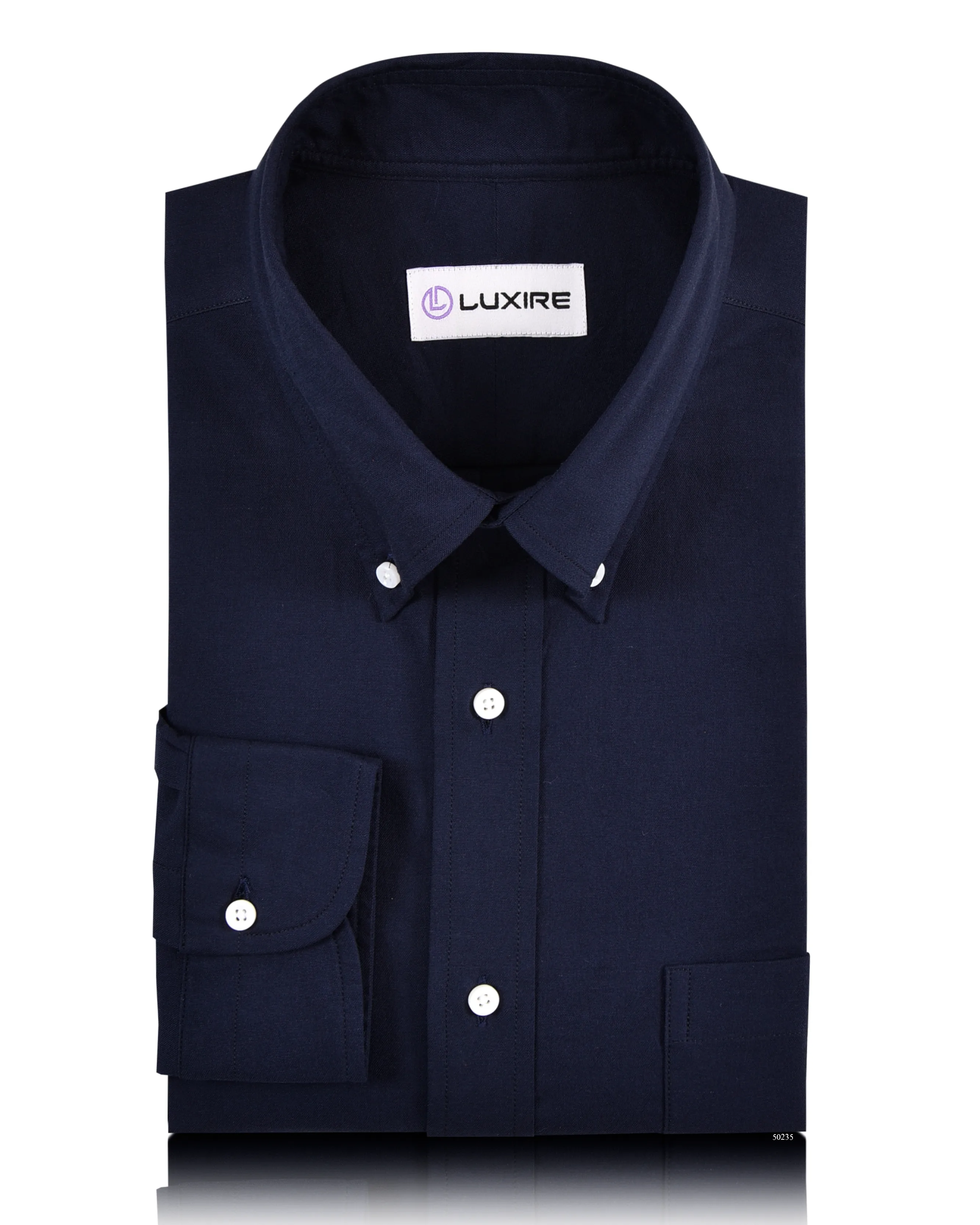 Navy Oxford Shirt Casual Hangout