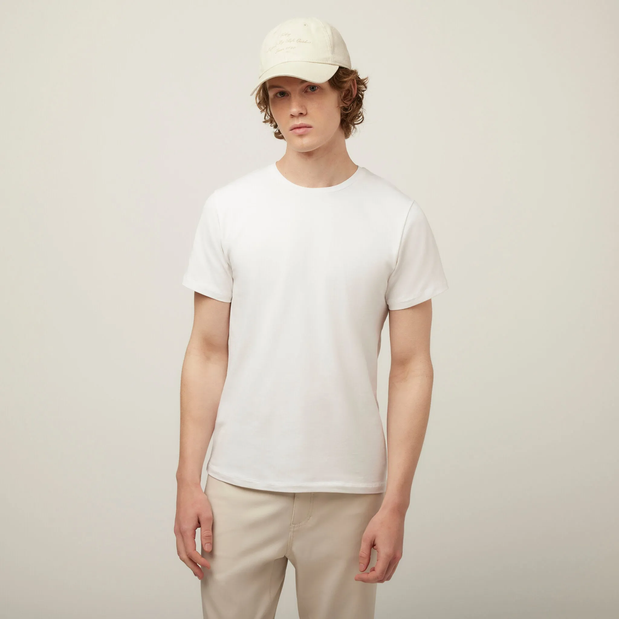Organic Crew T-shirt FourWayStretch Relaxed Silhouette