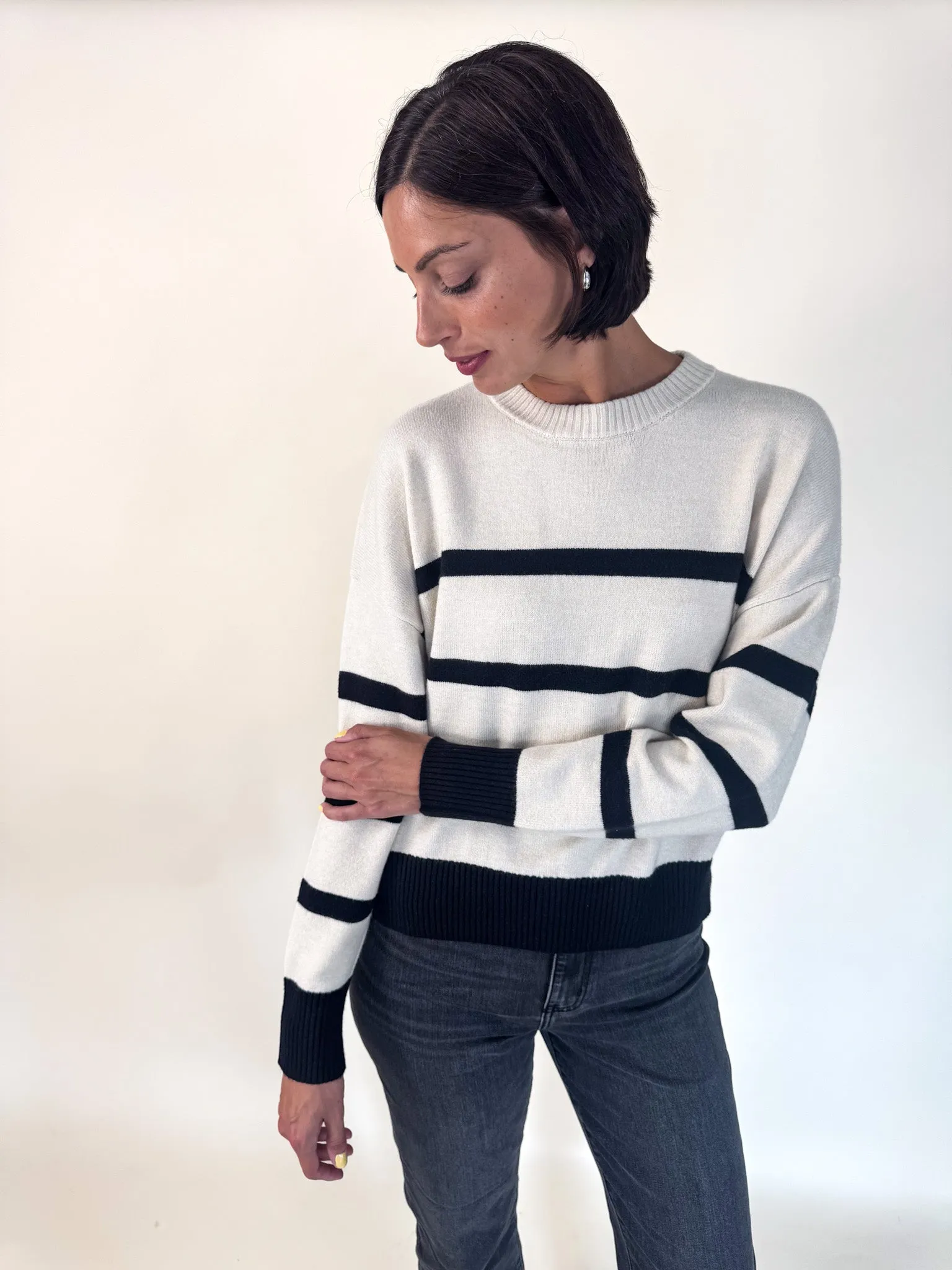 Easy Layering Smart Look [Z SUPPLY] Jordane Striped Sweater