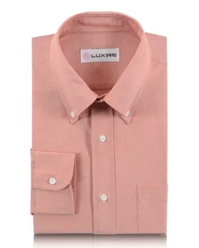 Reddish Orange Pinpoint Oxford Chic Comfort